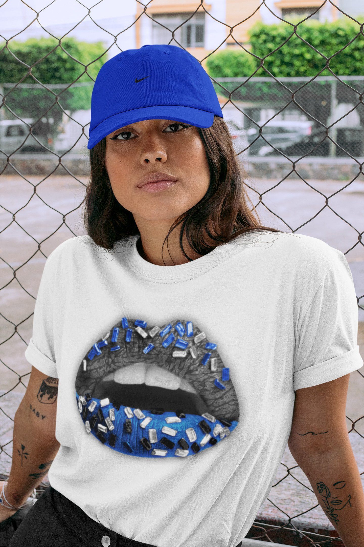 Jordan 3 Racer Blue Shirt To Match Jordans Lips Jewel Sneaker Tees Jordan 3 Racer Blue Drip Gear Zone Sneaker Matching Clothing Unisex Shirts