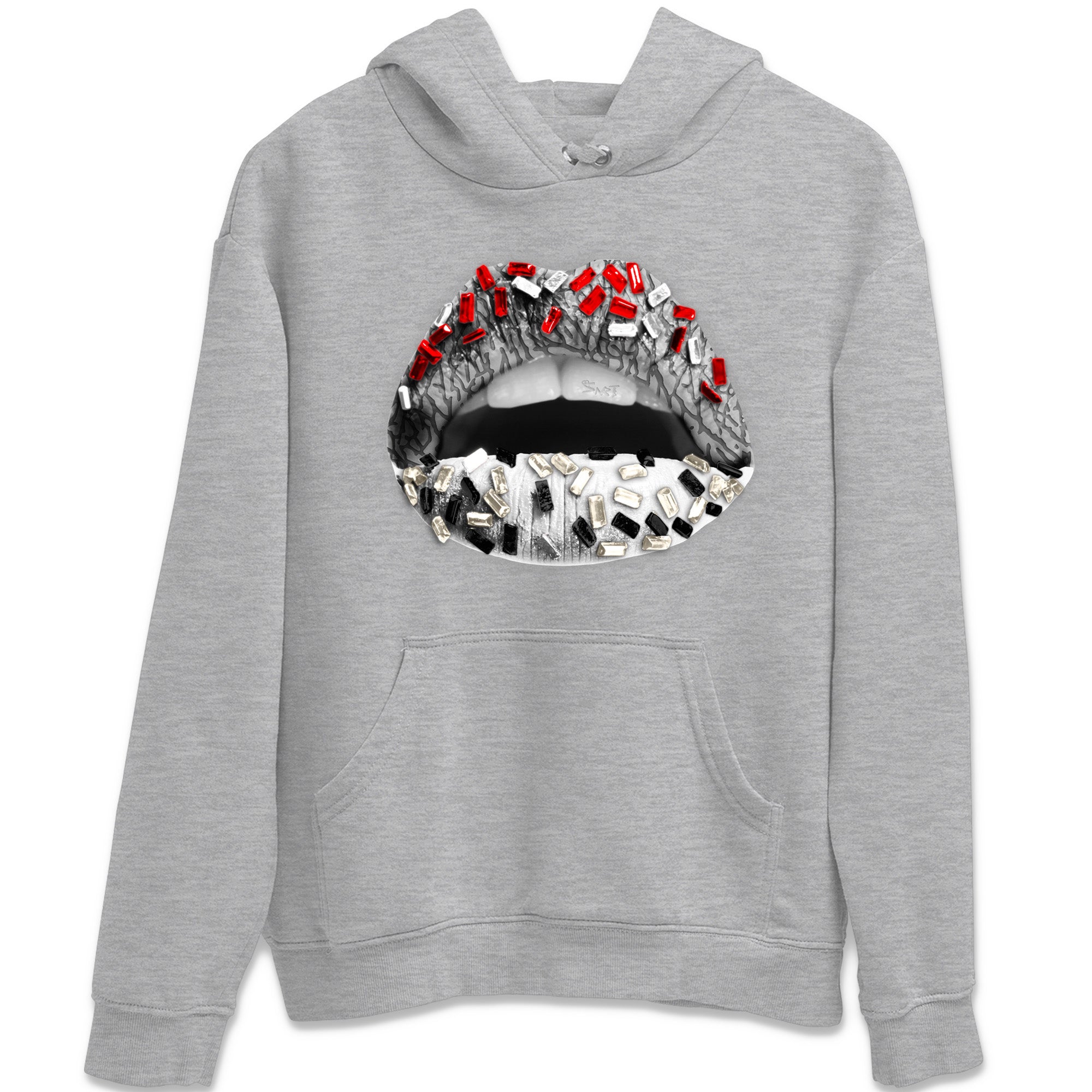 Air Jordan 3 White Cement Shirt To Match Jordans Lips Jewel Sneaker Tees Air Jordan 3 Retro White Cement Drip Gear Zone Sneaker Matching Clothing Unisex Shirts Heather Grey 2