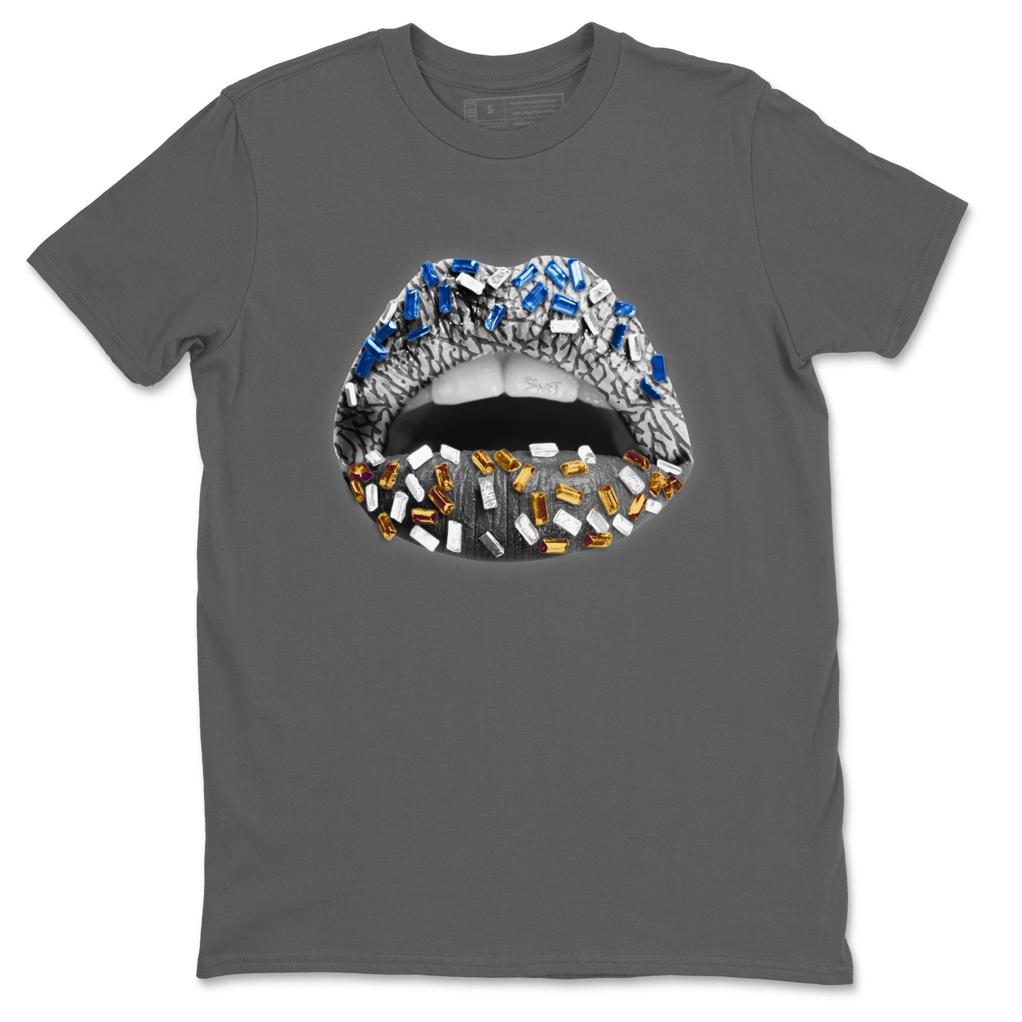 Air Jordan 3 Wizards Sneaker Match Tees Lips Jewel Streetwear Sneaker Shirt Air Jordan 3 Retro Wizards Sneaker Release Tees Unisex Shirts Cool Grey 2