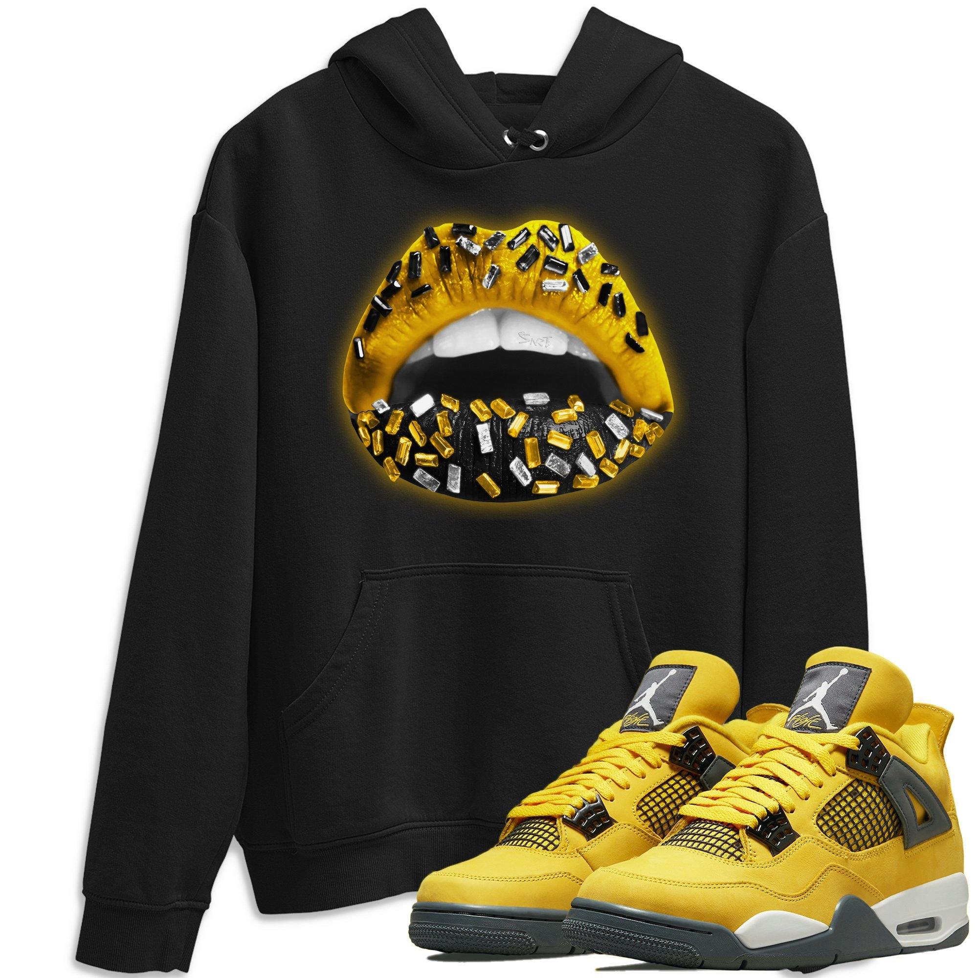 Jordan 4 Lightning Shirt To Match Jordans Lips Jewel Sneaker Tees Jordan 4 Lightning Drip Gear Zone Sneaker Matching Clothing Unisex Shirts