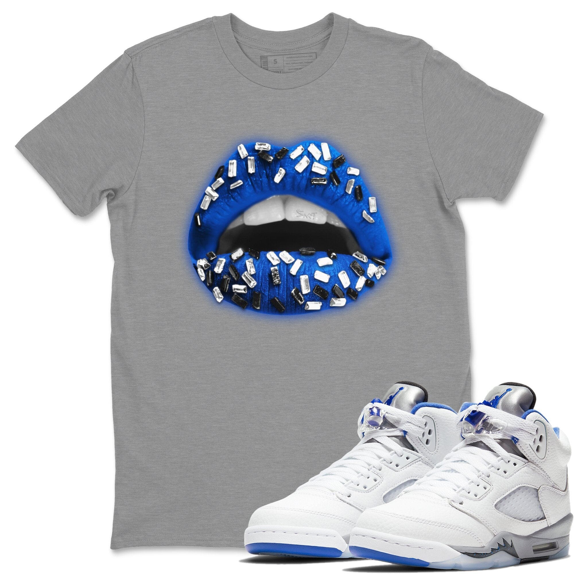 Jordan 5 Stealth Shirt To Match Jordans Lips Jewel Sneaker Tees Jordan 5 Stealth Drip Gear Zone Sneaker Matching Clothing Unisex Shirts