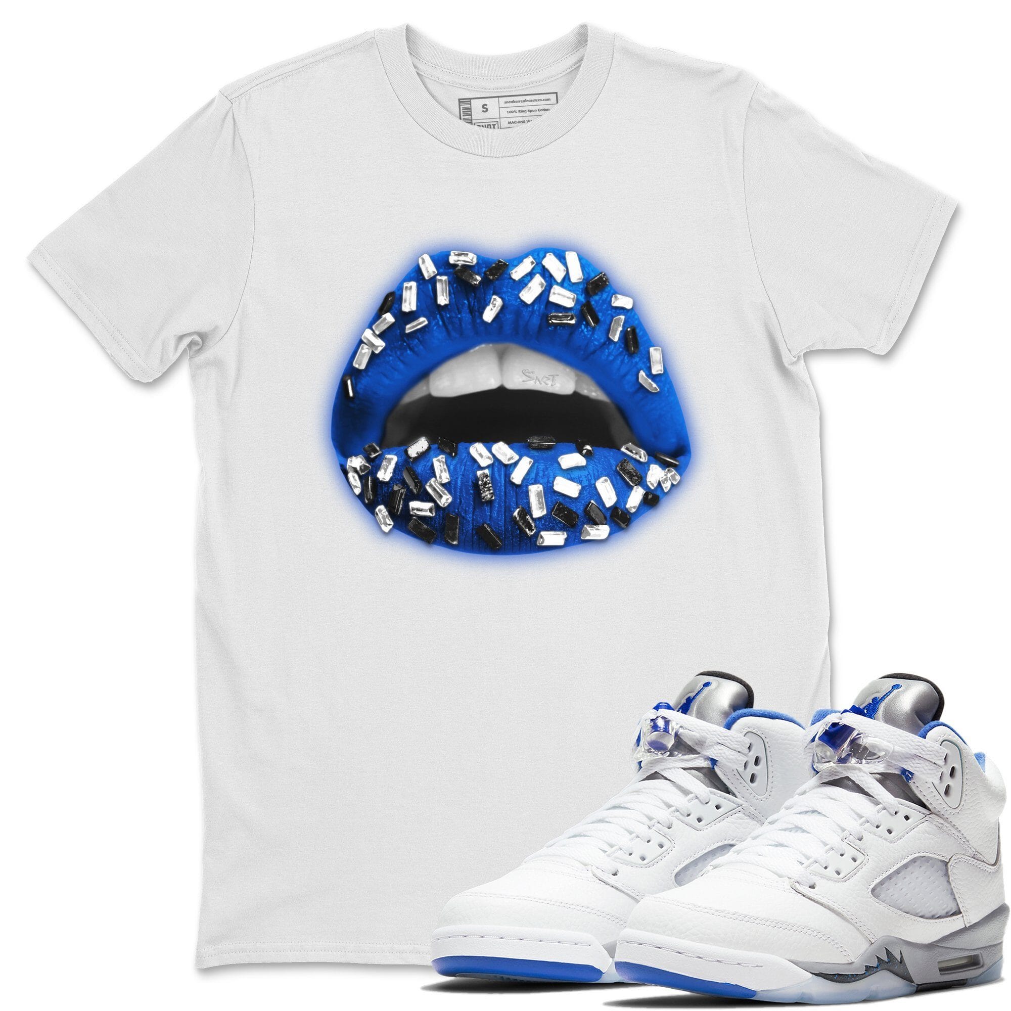 Jordan 5 Stealth Shirt To Match Jordans Lips Jewel Sneaker Tees Jordan 5 Stealth Drip Gear Zone Sneaker Matching Clothing Unisex Shirts
