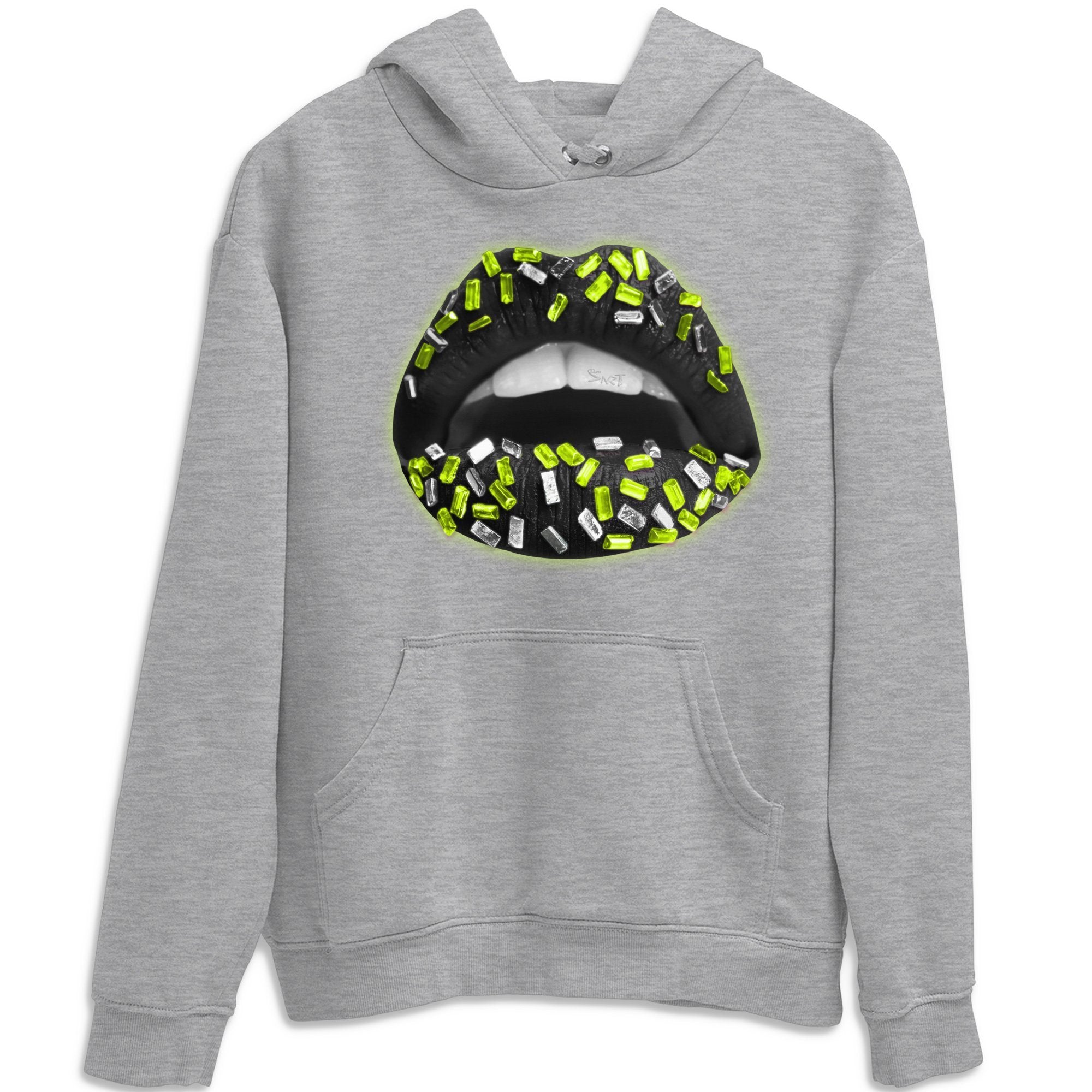 Jordan 6 Electric Green Shirt To Match Jordans Lips Jewel Sneaker Tees Jordan 6 Electric Green Drip Gear Zone Sneaker Matching Clothing Unisex Shirts