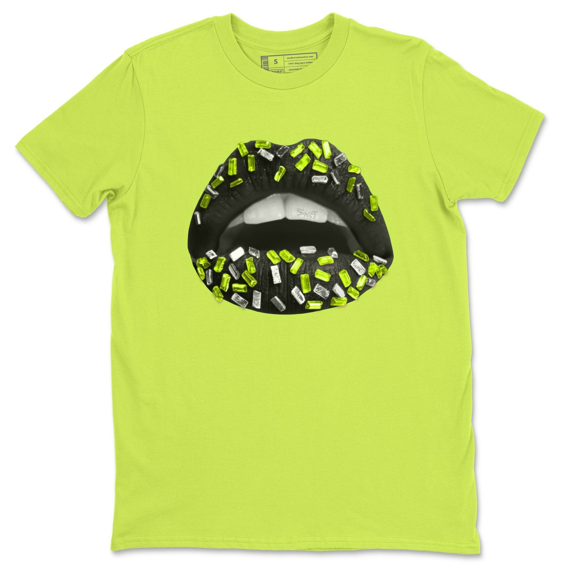 Jordan 6 Electric Green Shirt To Match Jordans Lips Jewel Sneaker Tees Jordan 6 Electric Green Drip Gear Zone Sneaker Matching Clothing Unisex Shirts