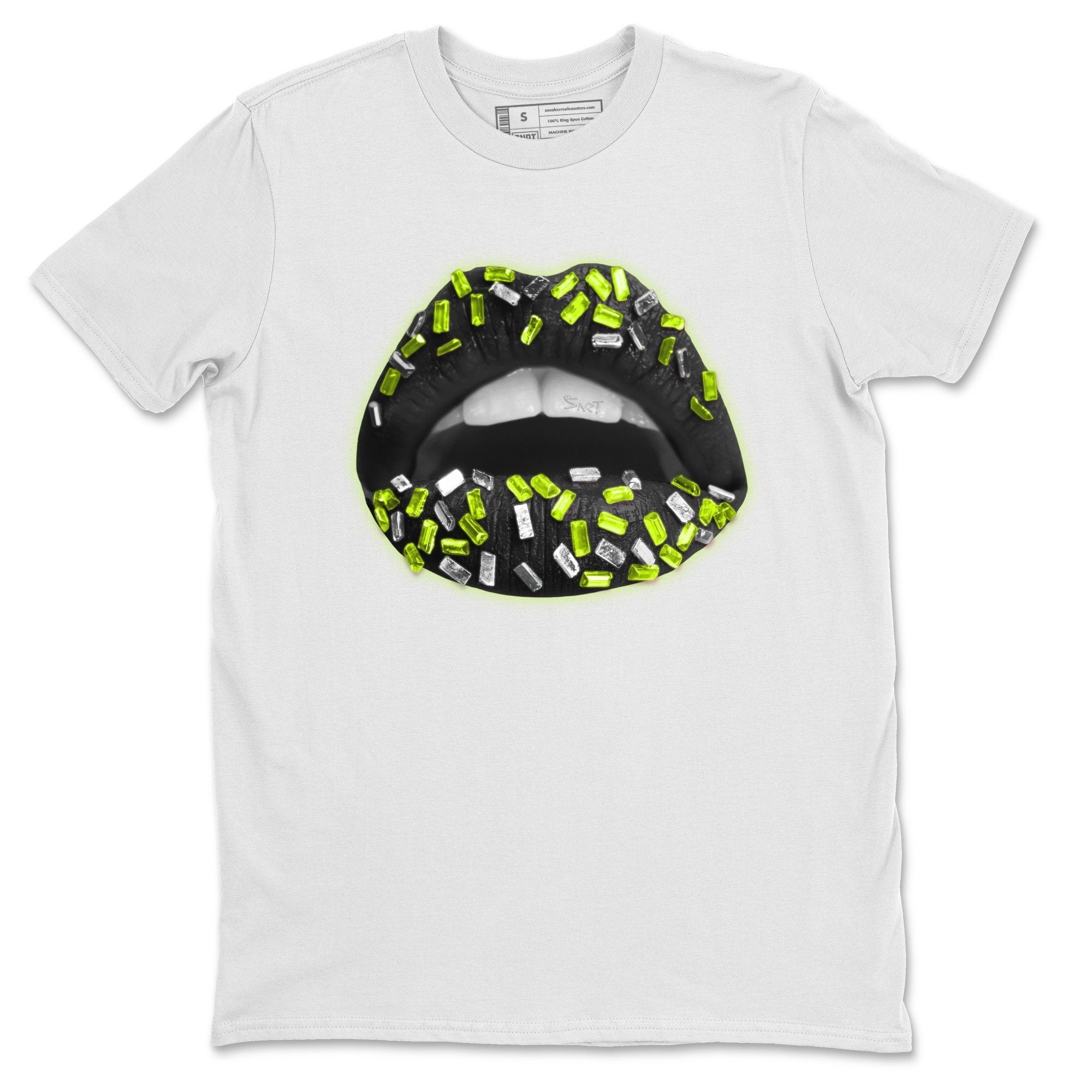 Jordan 6 Electric Green Shirt To Match Jordans Lips Jewel Sneaker Tees Jordan 6 Electric Green Drip Gear Zone Sneaker Matching Clothing Unisex Shirts