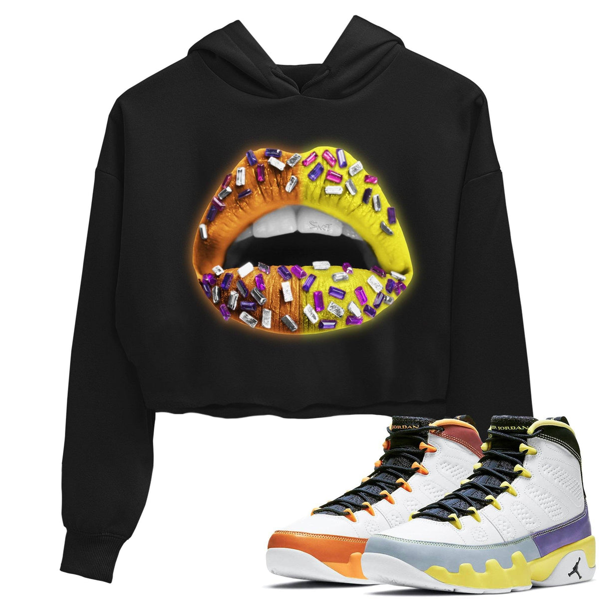 Jordan 9 Change The World Shirt To Match Jordans Lips Jewel Sneaker Tees Jordan 9 Change The World Drip Gear Zone Sneaker Matching Clothing Women's Shirts