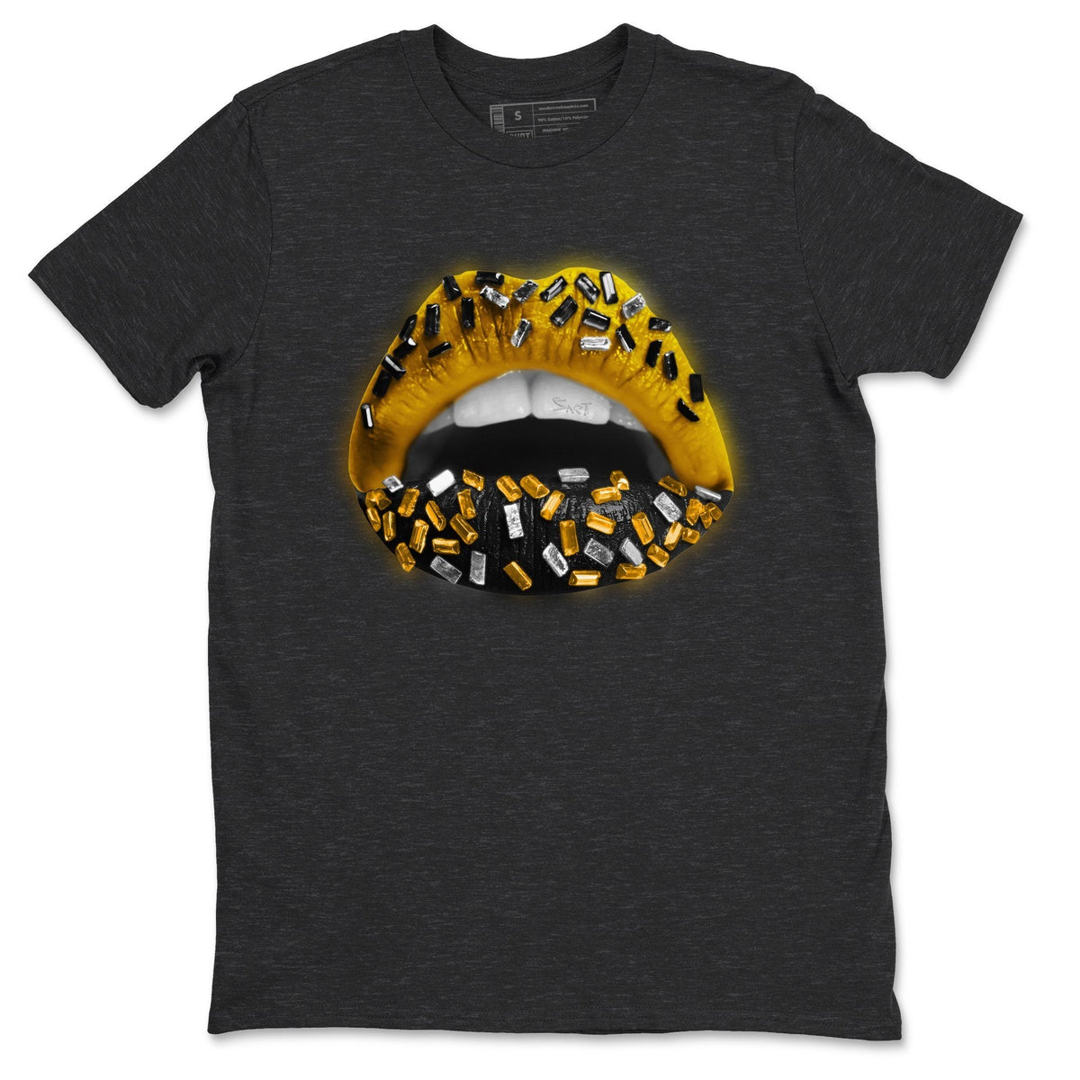 Jordan 9 University Gold Shirt To Match Jordans Lips Jewel Sneaker Tees Jordan 9 University Gold Drip Gear Zone Sneaker Matching Clothing Unisex Shirts
