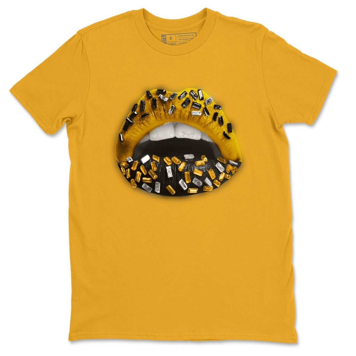 Jordan 9 University Gold Shirt To Match Jordans Lips Jewel Sneaker Tees Jordan 9 University Gold Drip Gear Zone Sneaker Matching Clothing Unisex Shirts