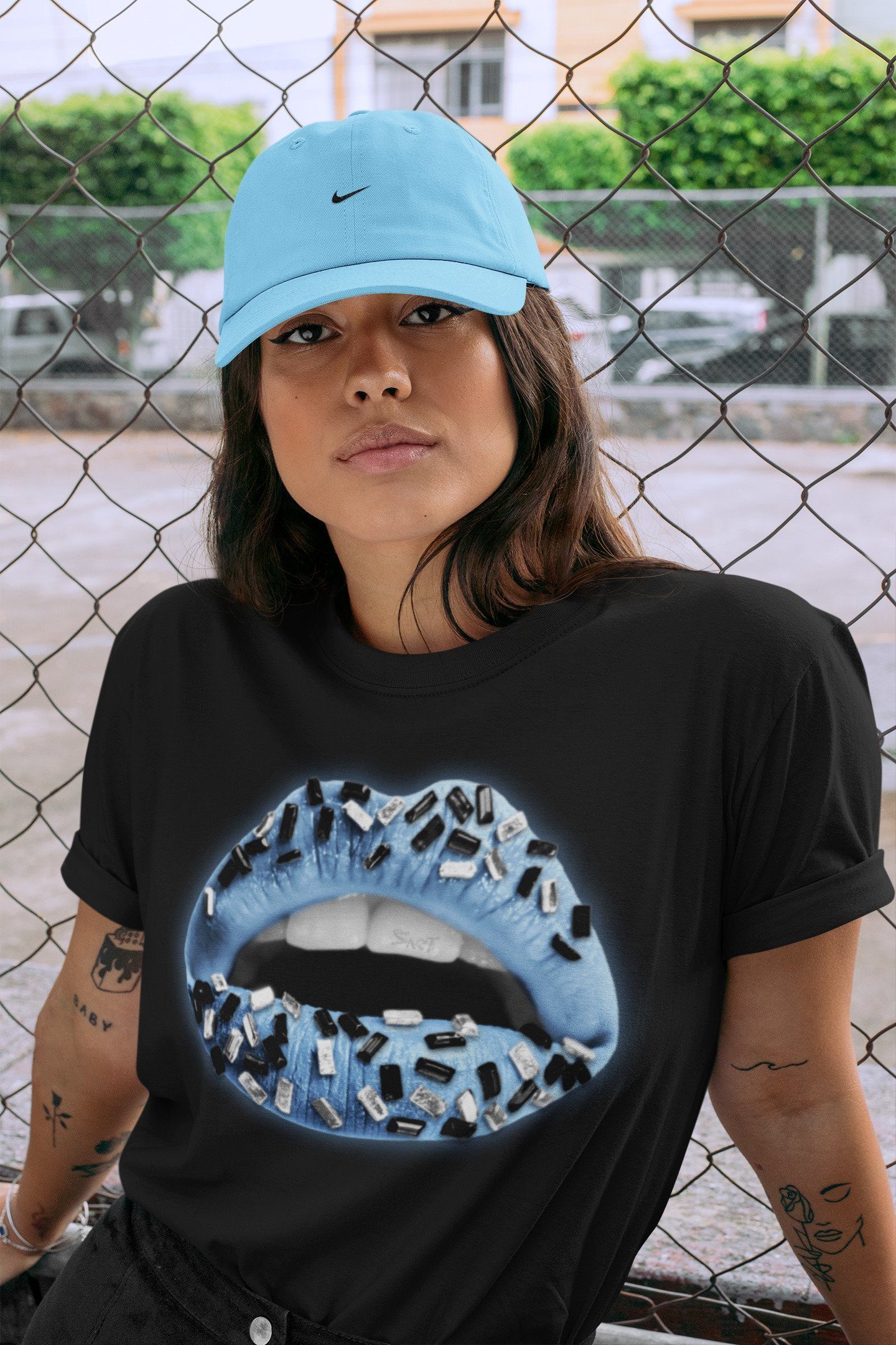 Jordan 1 University Blue Shirt To Match Jordans Lips Jewel Sneaker Tees Jordan 1 University Blue Drip Gear Zone Sneaker Matching Clothing Unisex Shirts