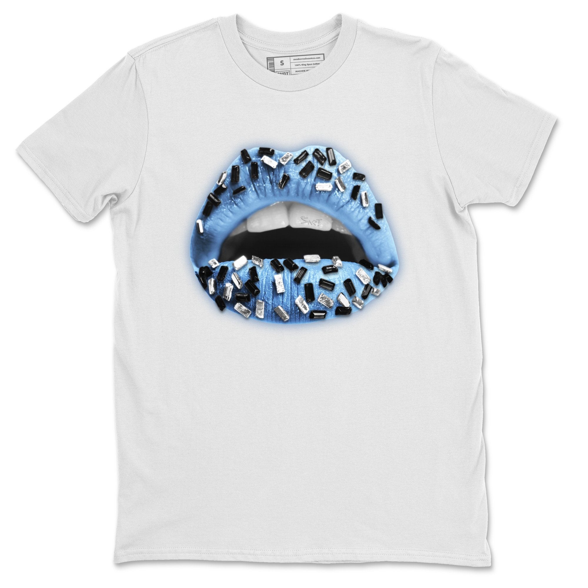 Jordan 1 University Blue Shirt To Match Jordans Lips Jewel Sneaker Tees Jordan 1 University Blue Drip Gear Zone Sneaker Matching Clothing Unisex Shirts