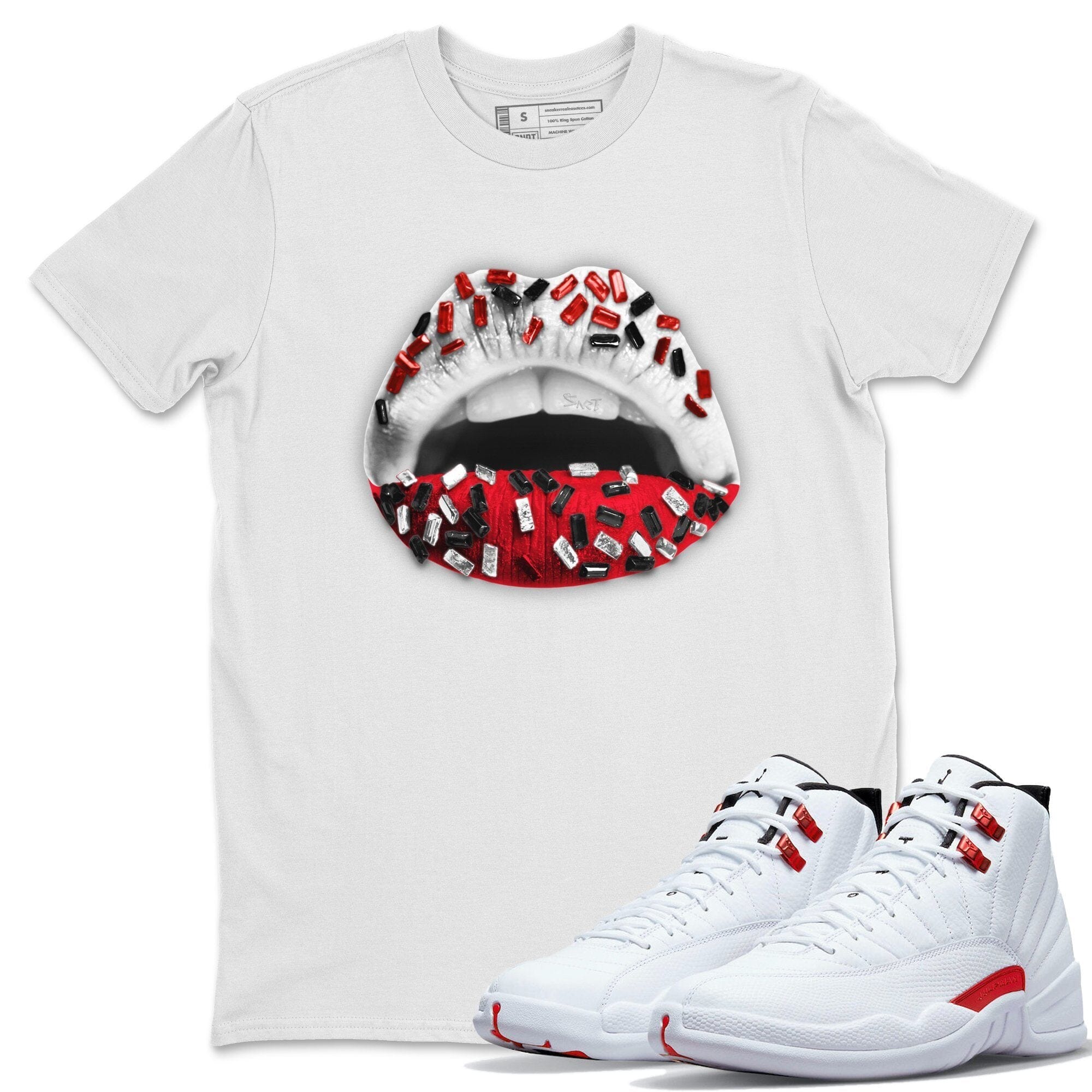 Jordan 12 Twist Shirt To Match Jordans Lips Jewel Sneaker Tees Jordan 12 Twist Drip Gear Zone Sneaker Matching Clothing Unisex Shirts
