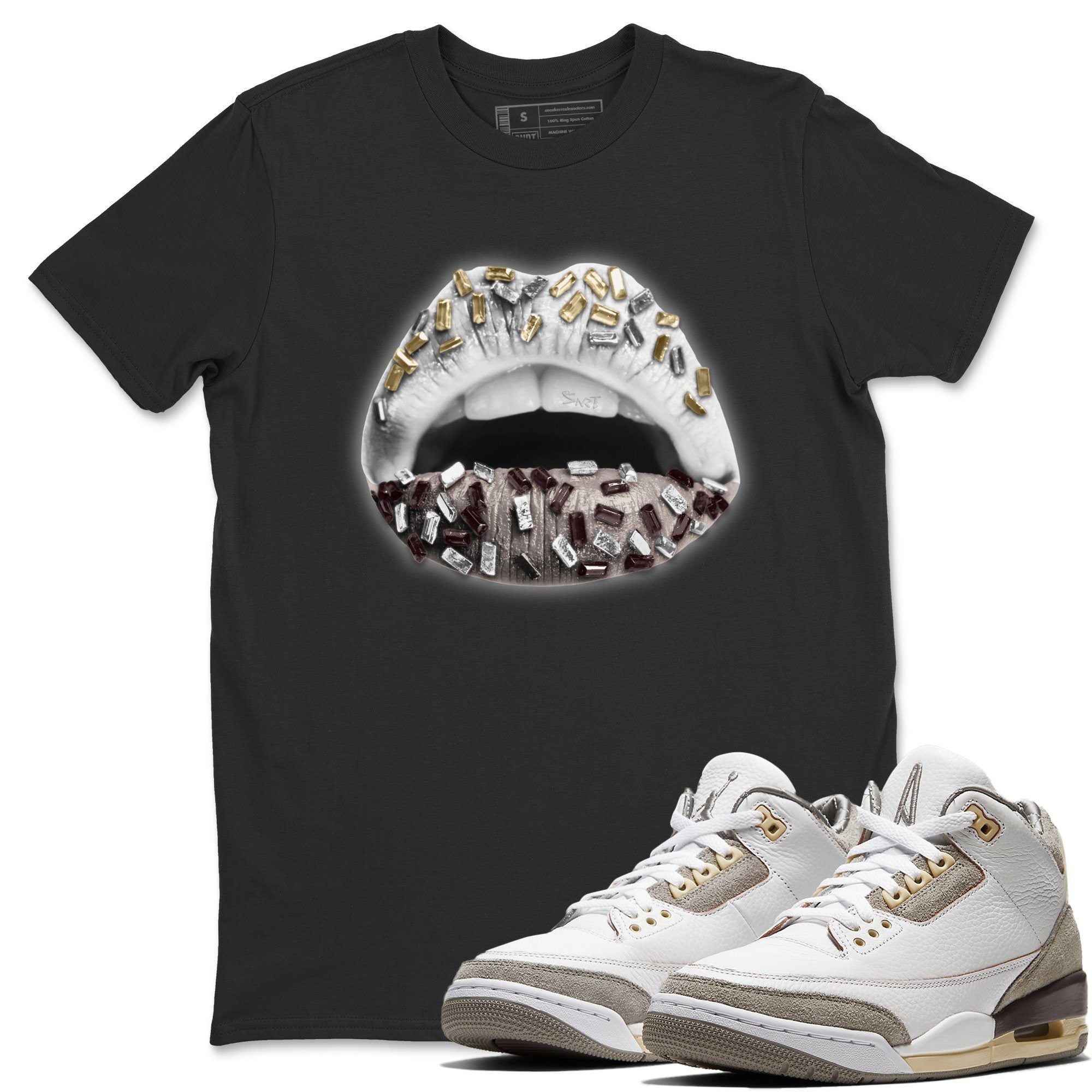 Jordan 3 A Ma Maniere Shirt To Match Jordans Lips Jewel Sneaker Tees Jordan 3 A Ma Maniere Drip Gear Zone Sneaker Matching Clothing Unisex Shirts