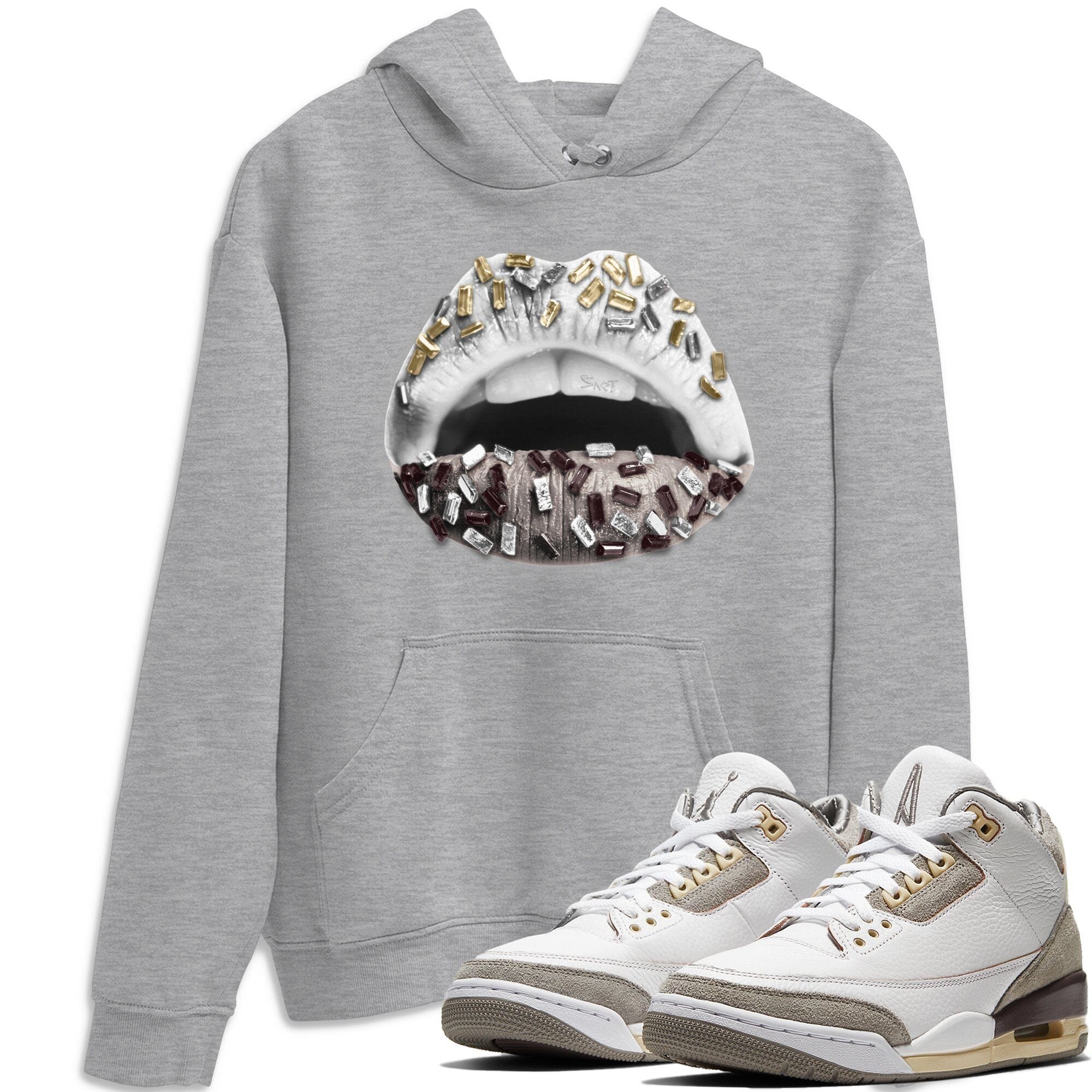 Jordan 3 A Ma Maniere Shirt To Match Jordans Lips Jewel Sneaker Tees Jordan 3 A Ma Maniere Drip Gear Zone Sneaker Matching Clothing Unisex Shirts