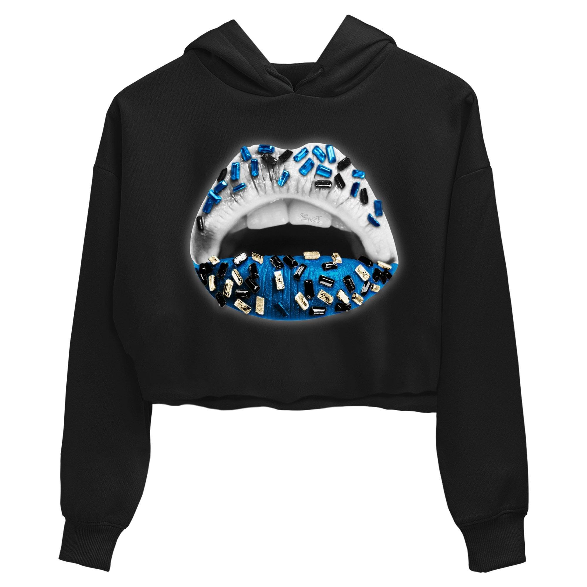 Jordan 1 Travis Scott Fragment Sneaker Matching T-Shirt Lips Jewel Sneaker Tees Jordan 1 Travis Scott Fragment Sneaker Release Tees Women's Shirts