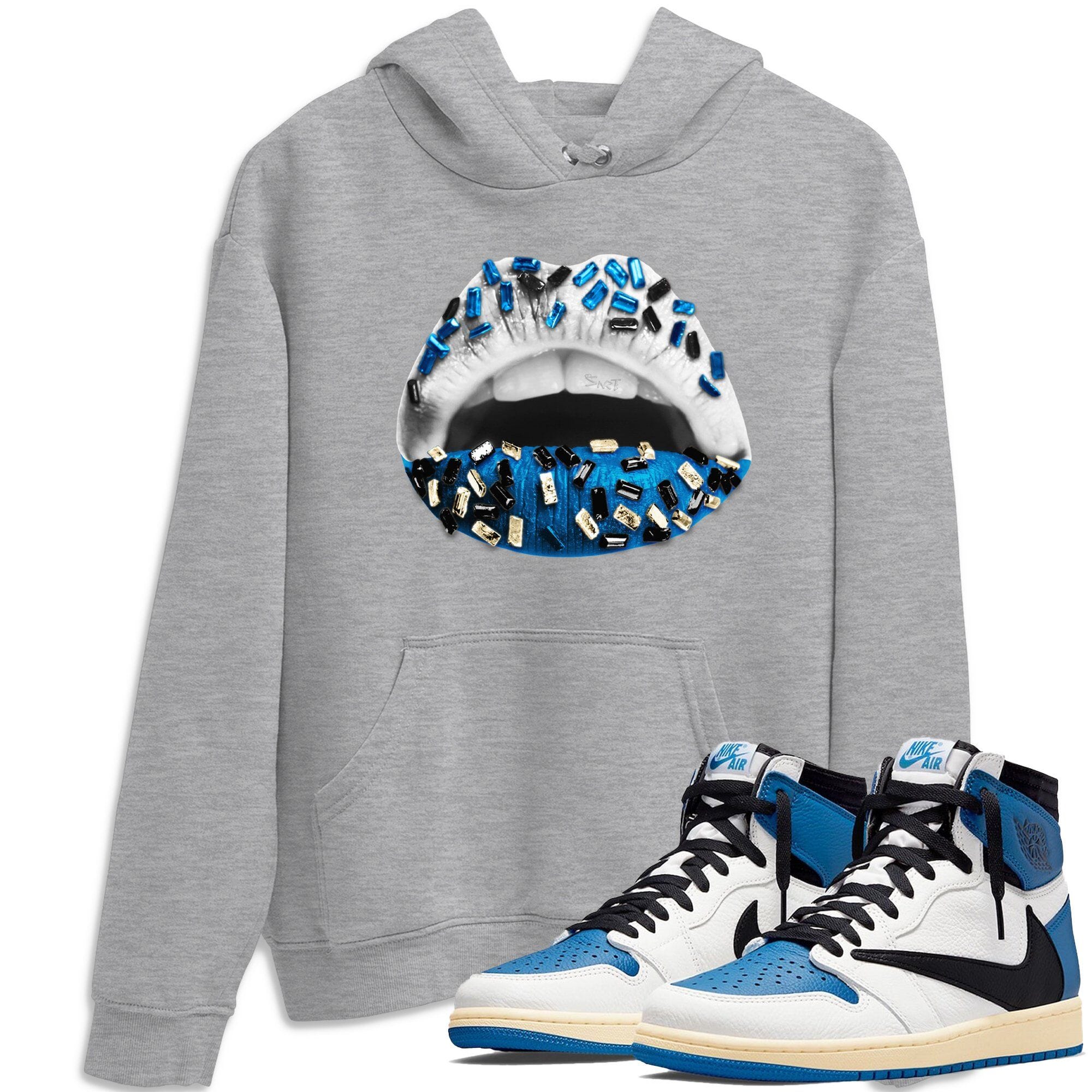 Jordan 1 Travis Scott Fragment Shirt To Match Jordans Lips Jewel Sneaker Tees Jordan 1 Travis Scott Fragment Drip Gear Zone Sneaker Matching Clothing Unisex Shirts
