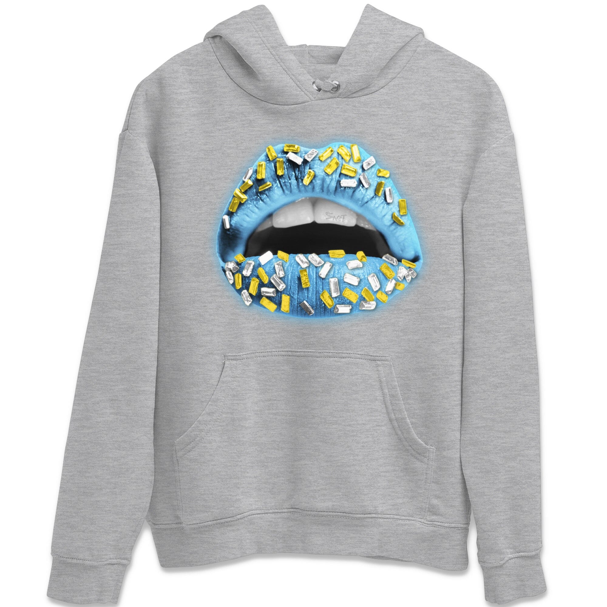 Dunk Blue Chill Sneaker Match Tees Lips Jewel Sneaker Tees Dunk Blue Chill Jordan to match sneaker T-Shirt Crew Neck Shirts