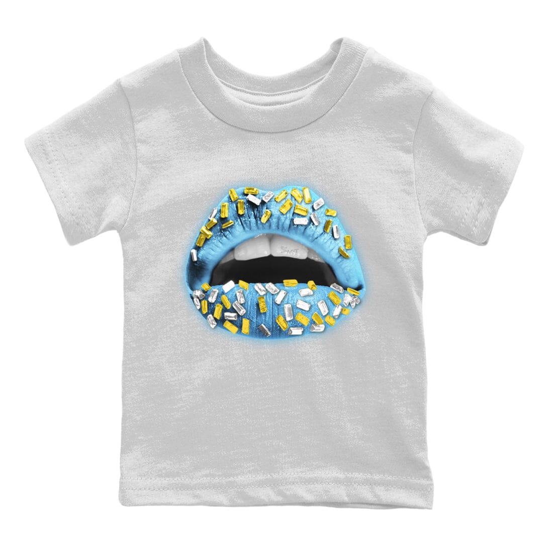 Dunk Blue Chill Sneaker Match Tees Lips Jewel Sneaker Tees Dunk Blue Chill Jordan to match sneaker T-Shirt Kids Shirts