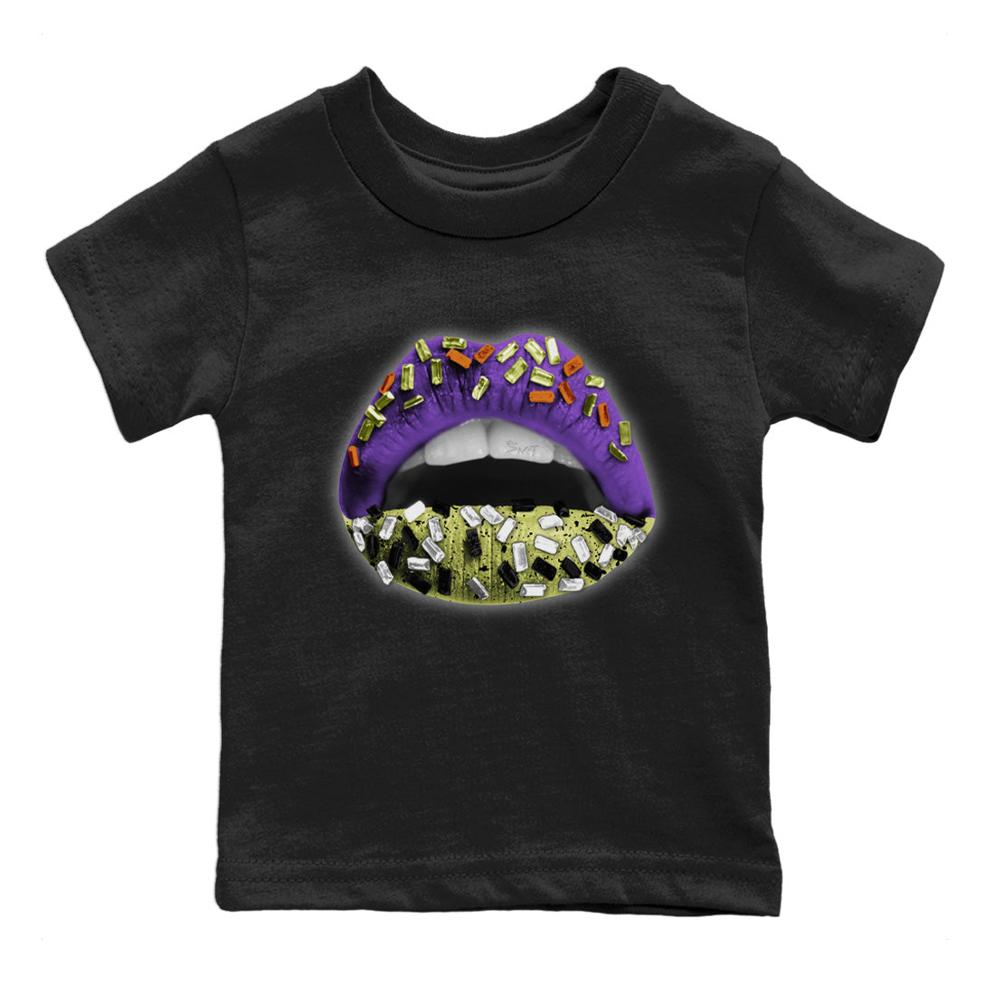 Jordan 4 Canyon Purple Sneaker Matching T-Shirt Lips Jewel Sneaker Tees Jordan 4 Canyon Purple Sneaker Release Tees Kids Shirts