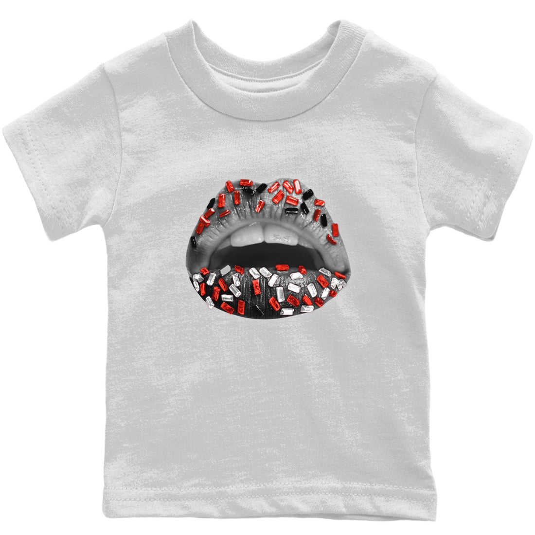 Jordan 4 Infrared Sneaker Matching T-Shirt Lips Jewel Sneaker Tees Jordan 4 Infrared Sneaker Release Tees Kids Shirts