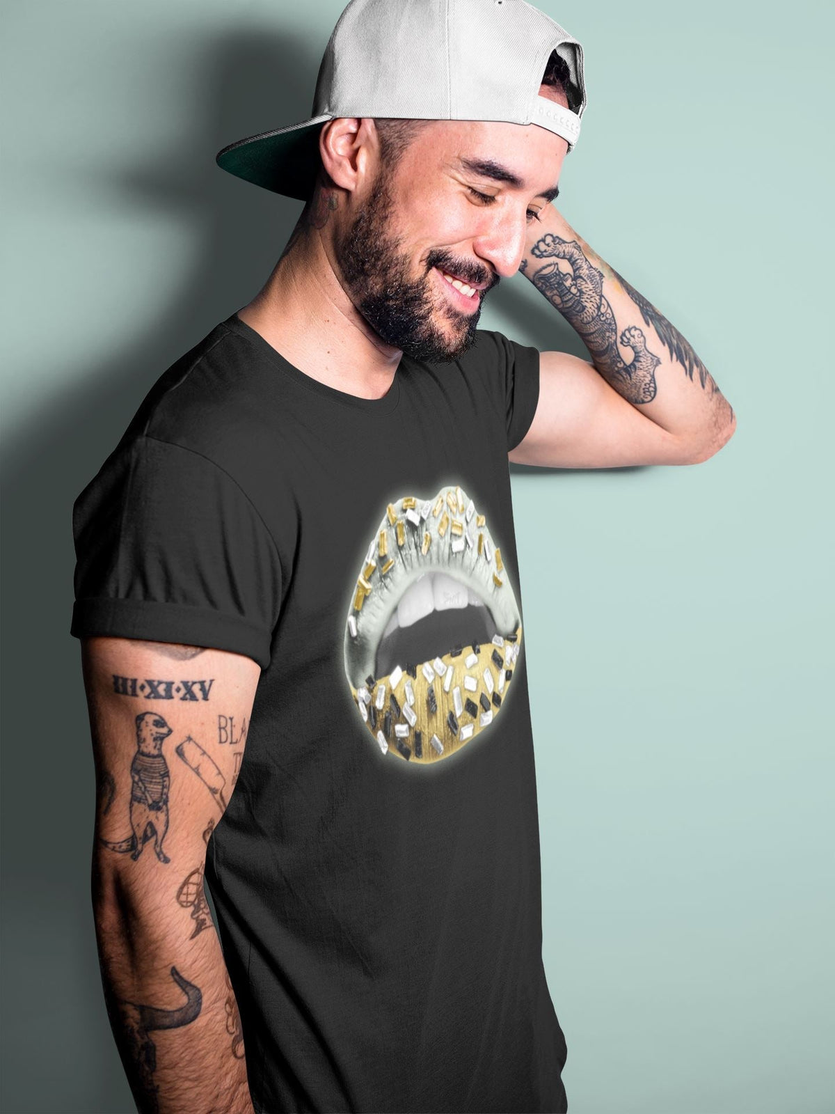 Jordan 5 Jade Horizon Sneaker Matching T-Shirt Lips Jewel Sneaker Tees Jordan 5 Jade Horizon Sneaker Release Tees Crew Neck Tees