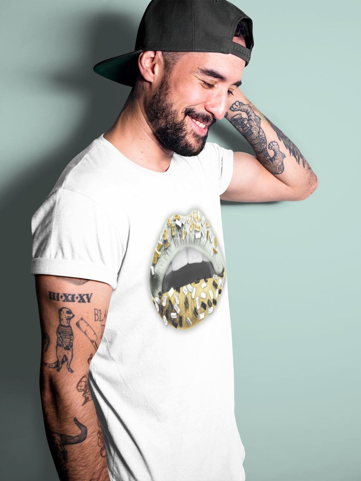 Jordan 5 Jade Horizon Sneaker Matching T-Shirt Lips Jewel Sneaker Tees Jordan 5 Jade Horizon Sneaker Release Tees Crew Neck Tees