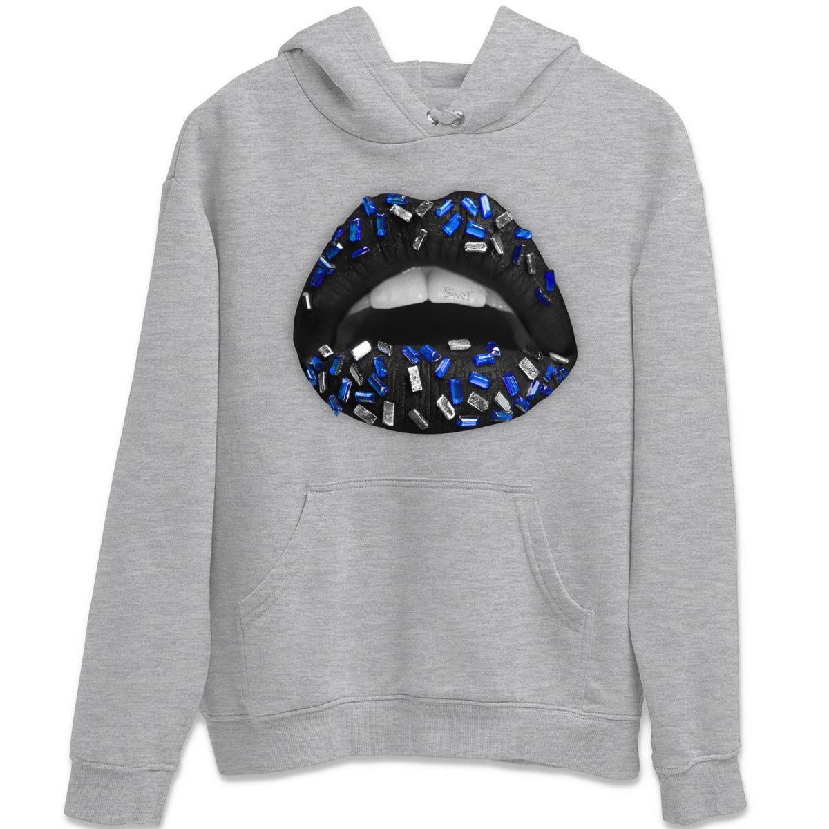 Jordan 5 Racer Blue Sneaker Matching T-Shirt Lips Jewel Sneaker Tees Jordan 5 Racer Blue Sneaker Release Tees Crew Neck Tees