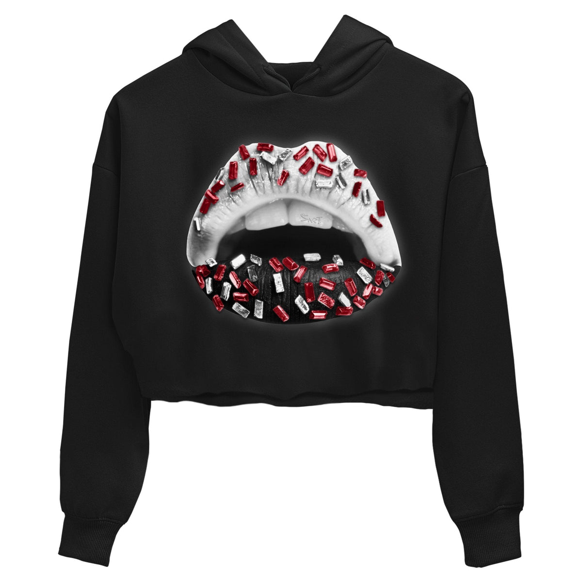 Jordan 6 Carmine Sneaker Matching T-Shirt Lips Jewel Sneaker Tees Jordan 6 Carmine Sneaker Release Tees Women's Shirts