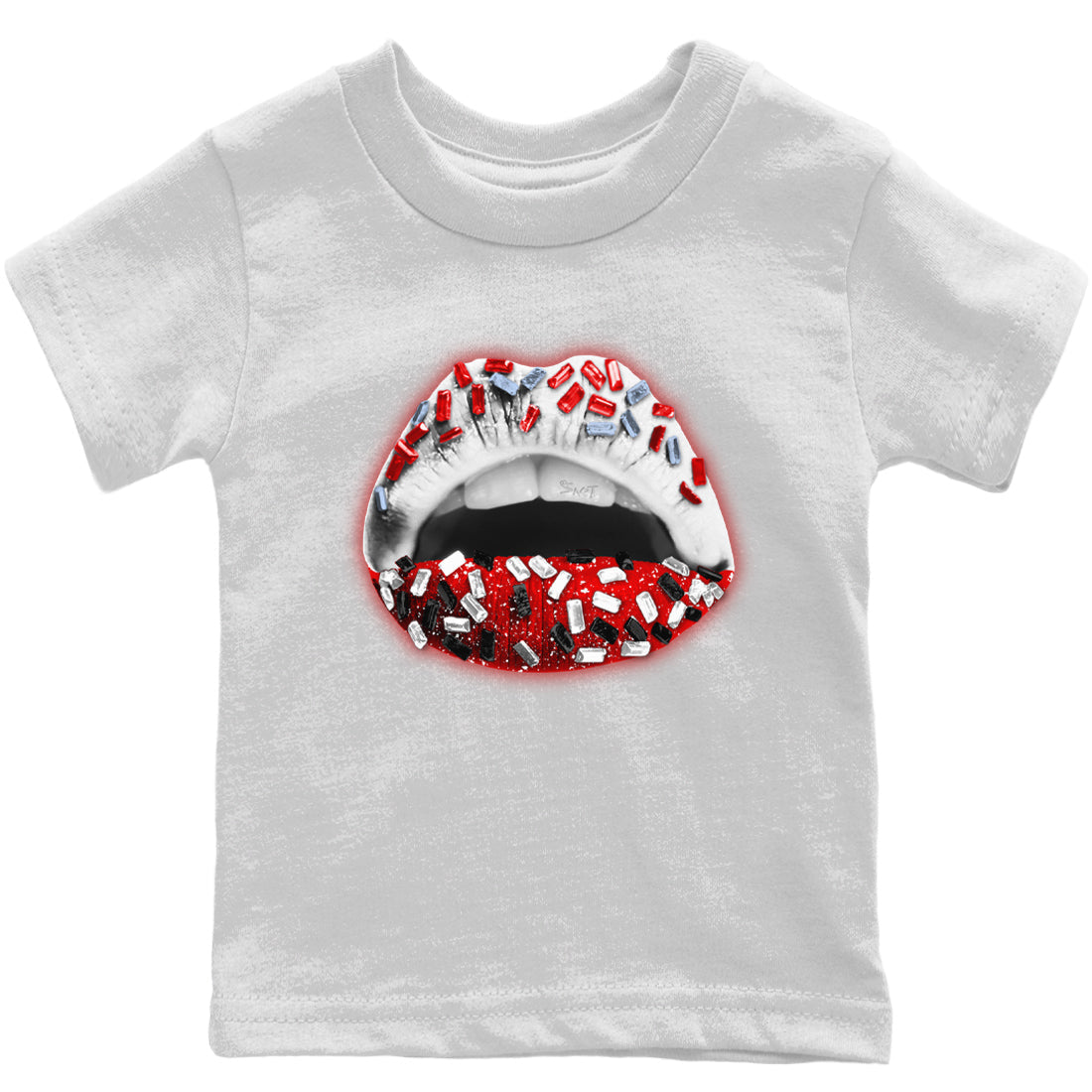 Jordan 6 Red Velvet Cookies Shirt To Match Jordans Lips Jewel Sneaker Tees Jordan 6 Red Velvet Cookies Drip Gear Zone Sneaker Matching Clothing Kids Shirts