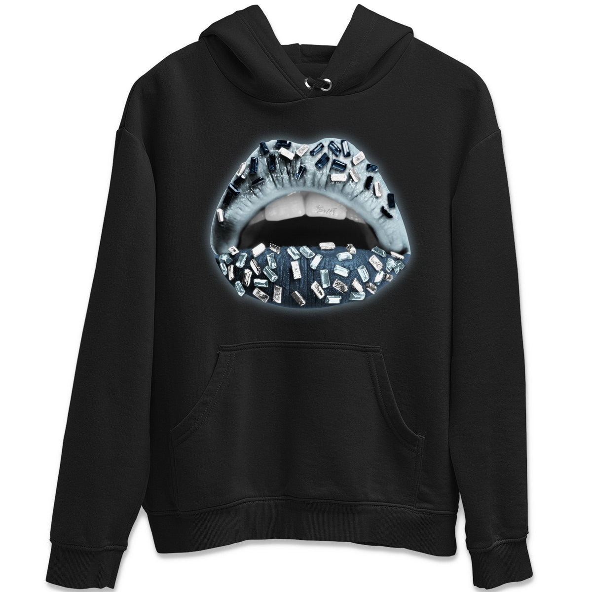 Dunk championship Grey Sneaker Match Tees Lips Jewel Sneaker Tees Dunk championship Grey Jordan to match sneaker T-Shirt Crew Neck Shirts