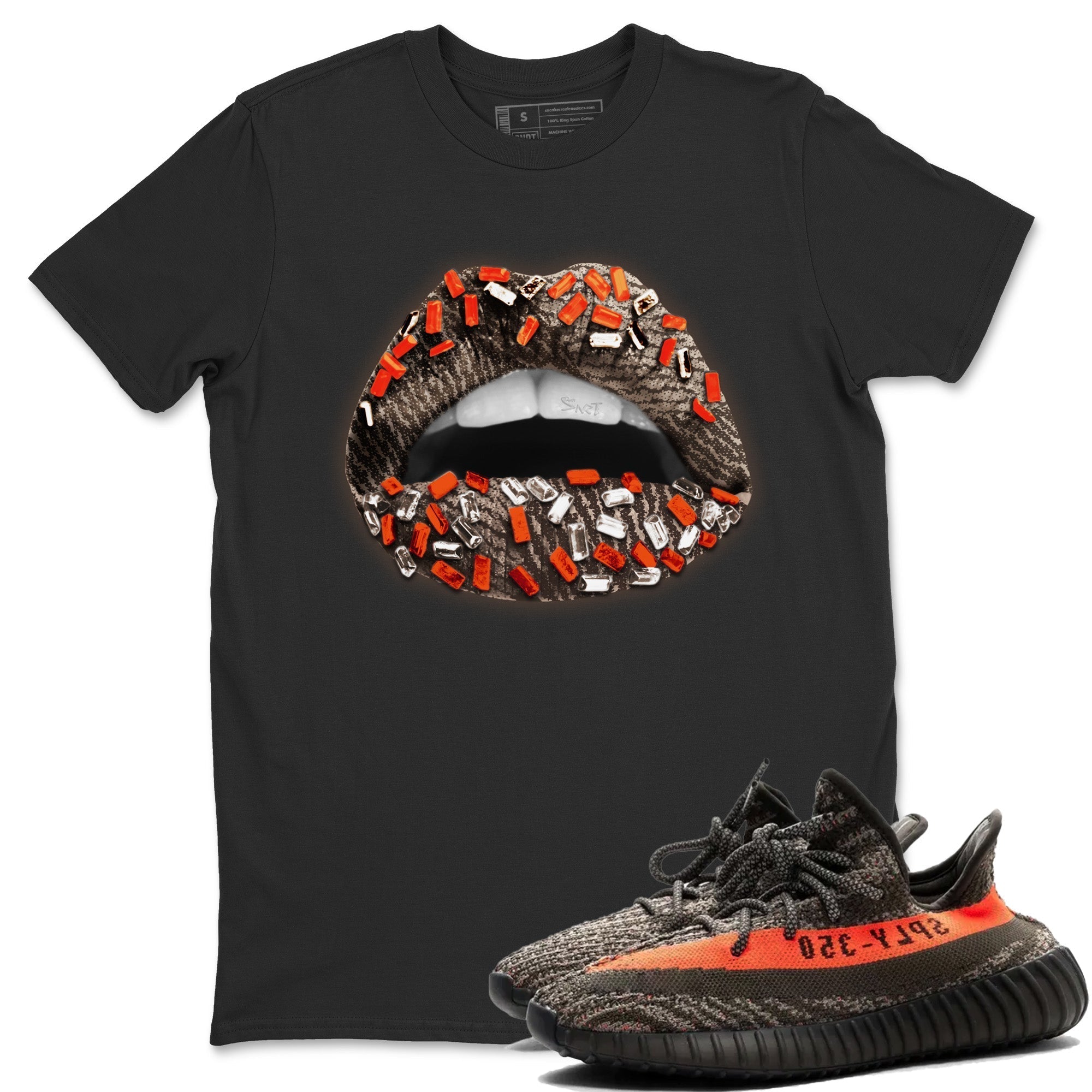Yeezy 350 Carbon Beluga Shirt To Match Jordans Lips Jewel Sneaker Tees Yeezy 350 Carbon Beluga Drip Gear Zone Sneaker Matching Clothing Unisex Shirts