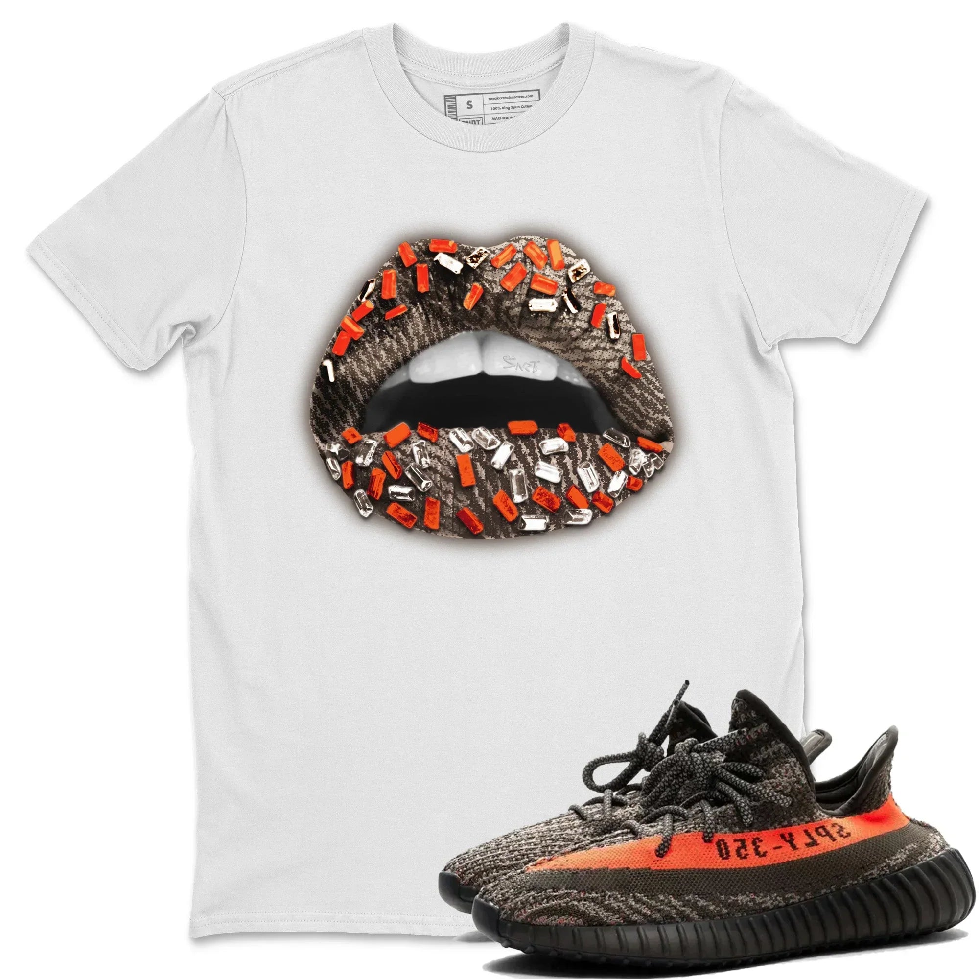 Yeezy 350 Carbon Beluga Shirt To Match Jordans Lips Jewel Sneaker Tees Yeezy 350 Carbon Beluga Drip Gear Zone Sneaker Matching Clothing Unisex Shirts