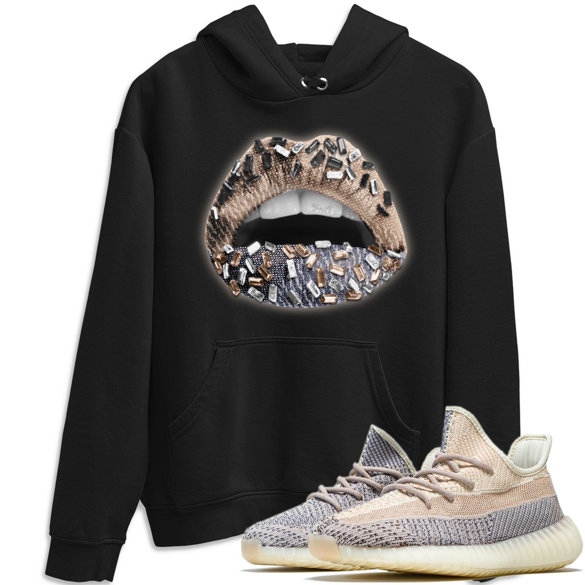 Yeezy 350 Ash Pearl Shirt To Match Jordans Lips Jewel Sneaker Tees Yeezy 350 Ash Pearl Drip Gear Zone Sneaker Matching Clothing Unisex Shirts