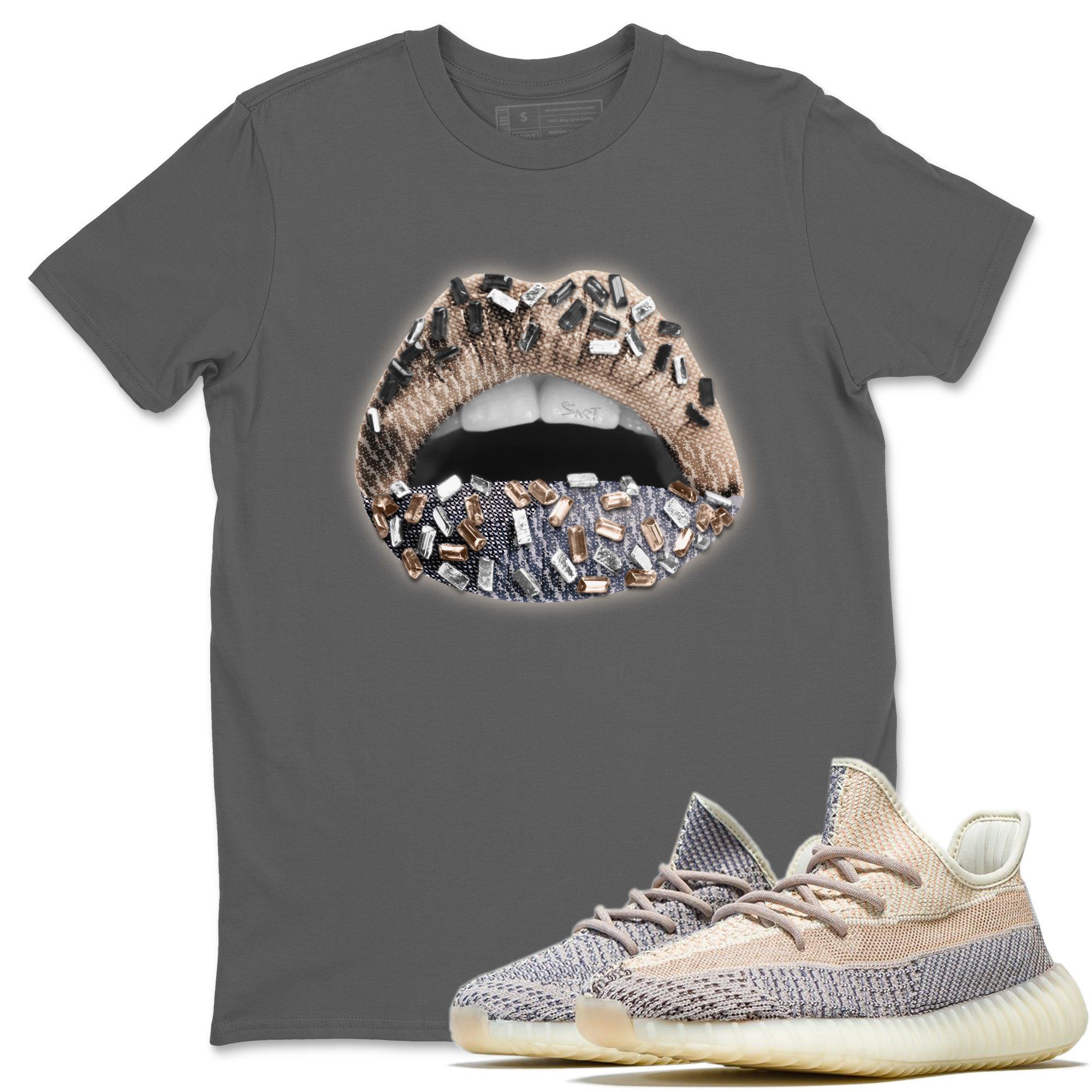 Yeezy 350 Ash Pearl Shirt To Match Jordans Lips Jewel Sneaker Tees Yeezy 350 Ash Pearl Drip Gear Zone Sneaker Matching Clothing Unisex Shirts