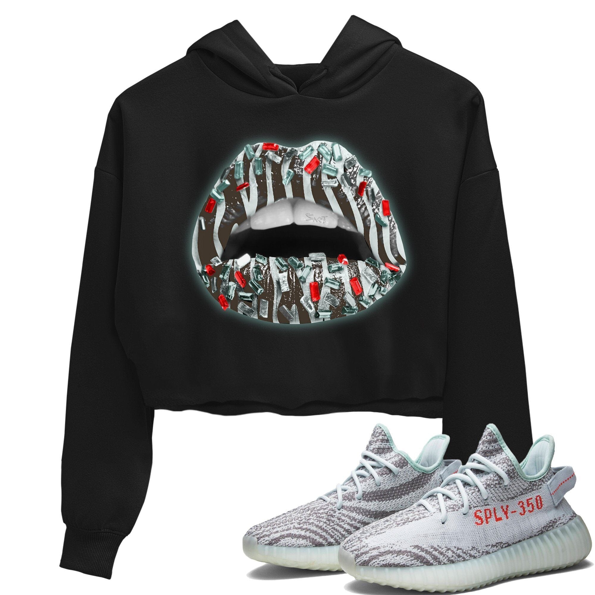 Yeezy 350 Blue Tint Shirt To Match Jordans Lips Jewel Sneaker Tees Yeezy 350 Blue Tint Drip Gear Zone Sneaker Matching Clothing Women's Shirts