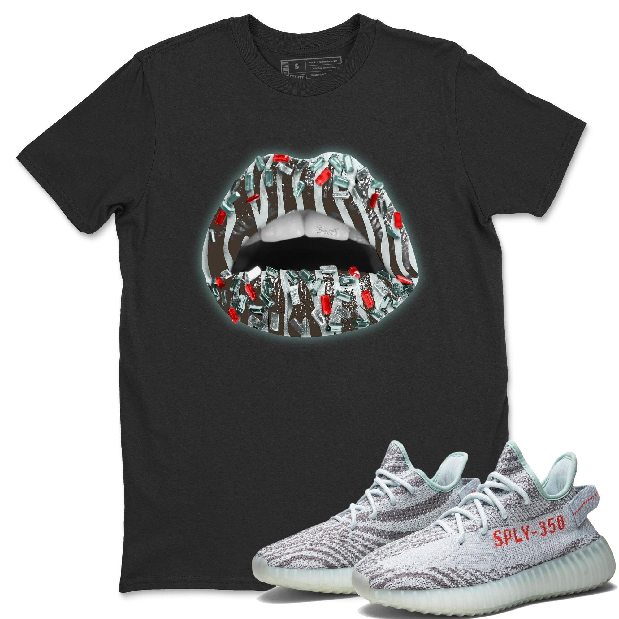 Yeezy 350 Blue Tint Shirt To Match Jordans Lips Jewel Sneaker Tees Yeezy 350 Blue Tint Drip Gear Zone Sneaker Matching Clothing Unisex Shirts