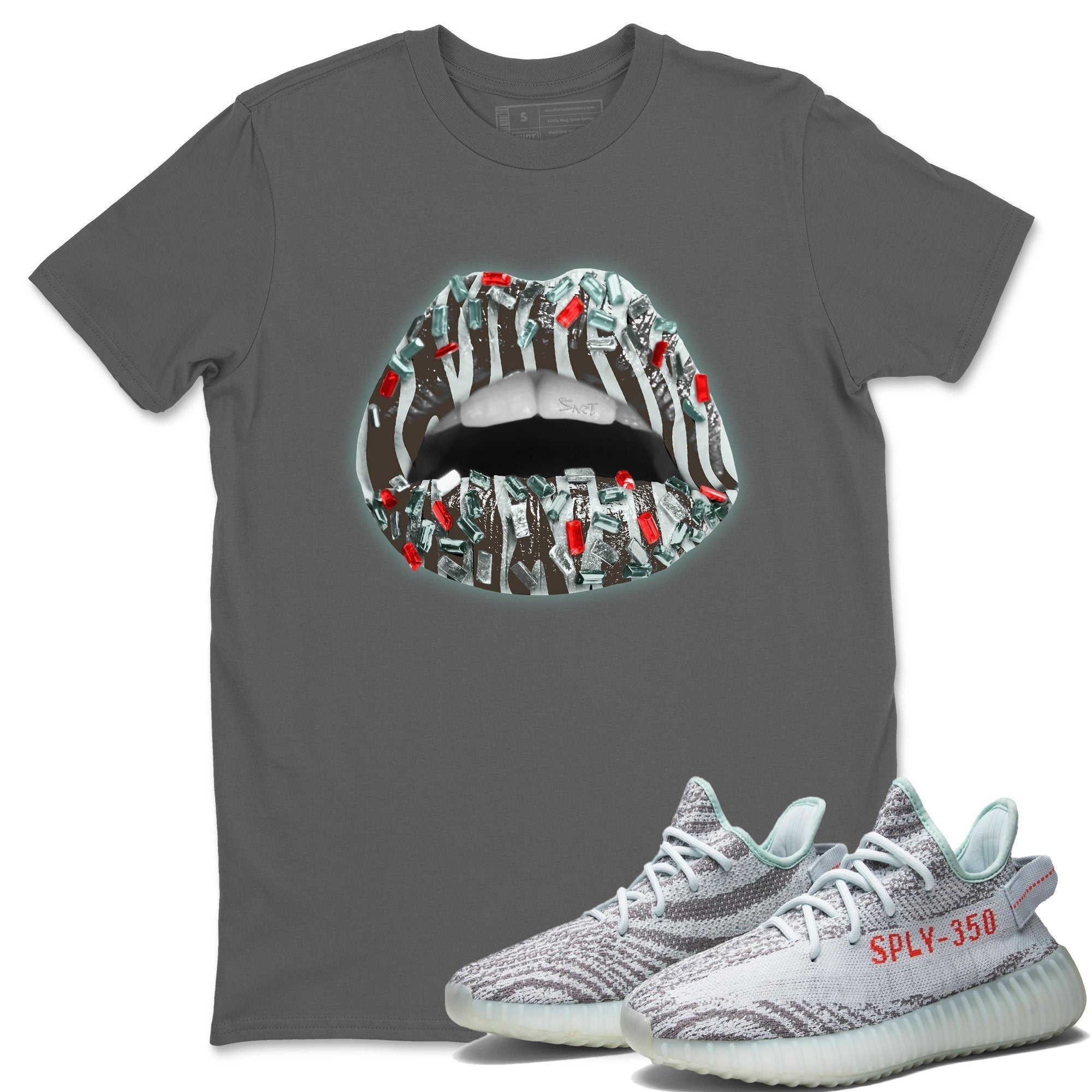 Yeezy 350 Blue Tint Shirt To Match Jordans Lips Jewel Sneaker Tees Yeezy 350 Blue Tint Drip Gear Zone Sneaker Matching Clothing Unisex Shirts