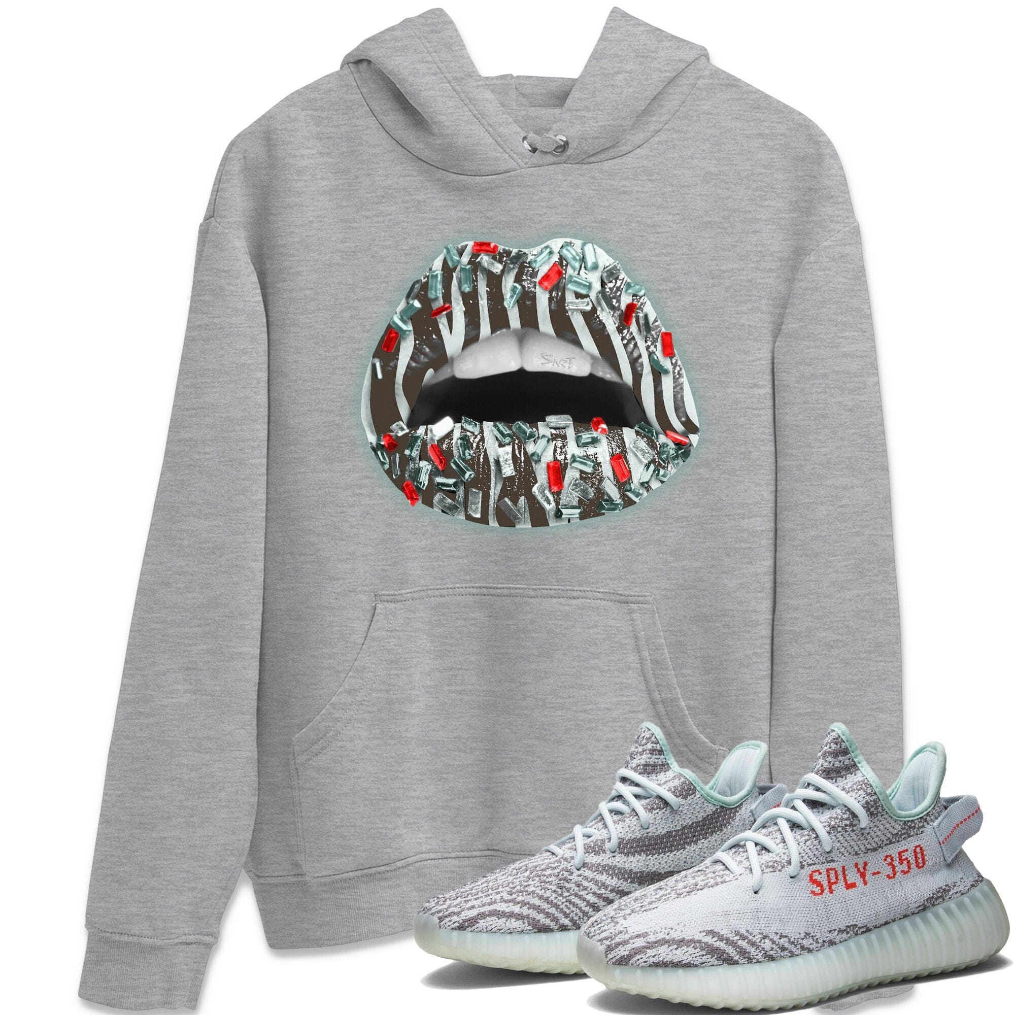 Yeezy 350 Blue Tint Shirt To Match Jordans Lips Jewel Sneaker Tees Yeezy 350 Blue Tint Drip Gear Zone Sneaker Matching Clothing Unisex Shirts