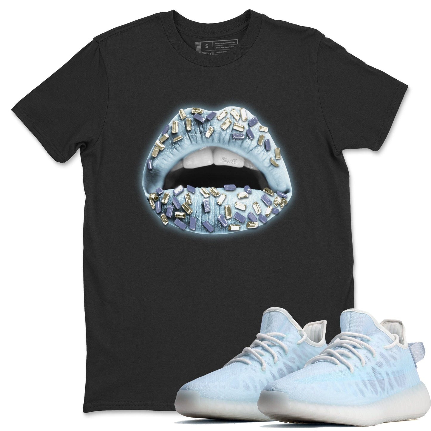 Yeezy 350 Mono Ice Shirt To Match Jordans Lips Jewel Sneaker Tees Yeezy 350 Mono Ice Drip Gear Zone Sneaker Matching Clothing Unisex Shirts