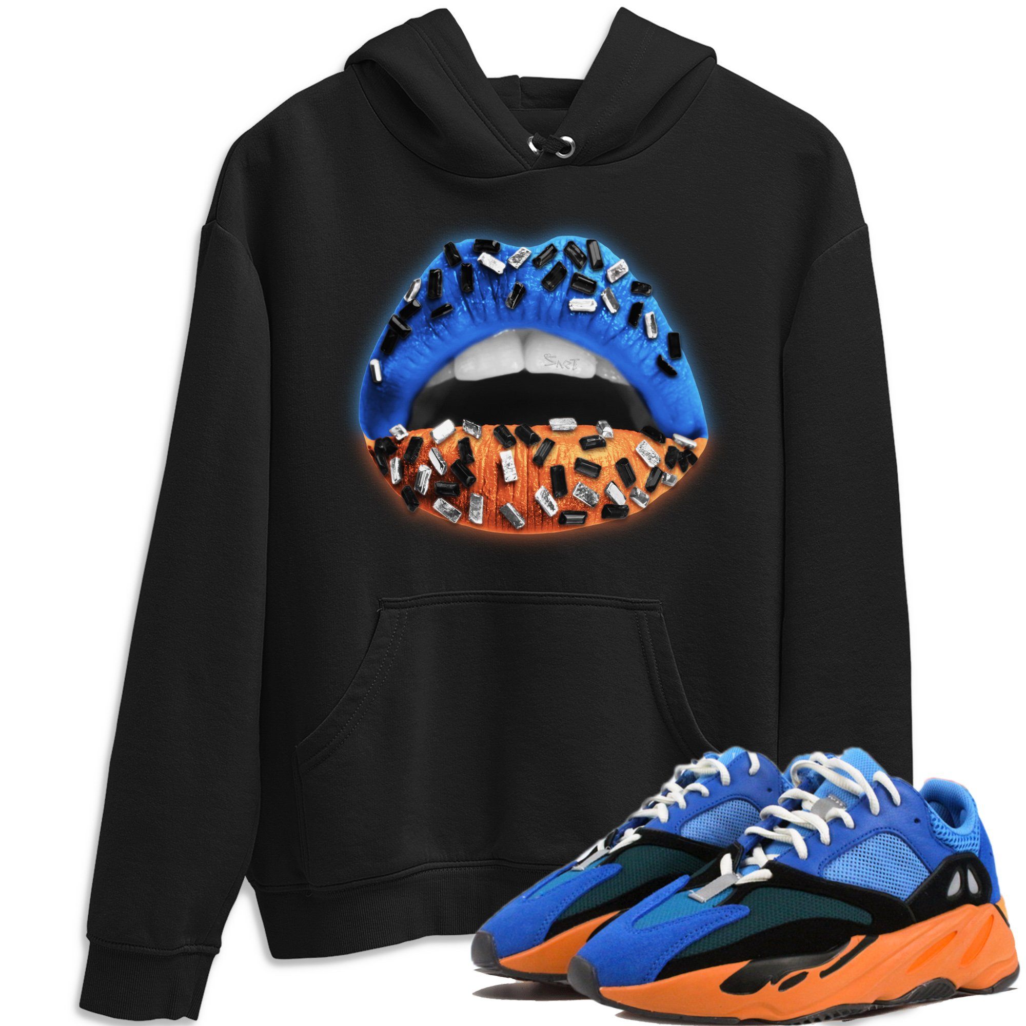 Yeezy 700 Bright Blue Shirt To Match Jordans Lips Jewel Sneaker Tees Yeezy 700 Bright Blue Drip Gear Zone Sneaker Matching Clothing Unisex Shirts