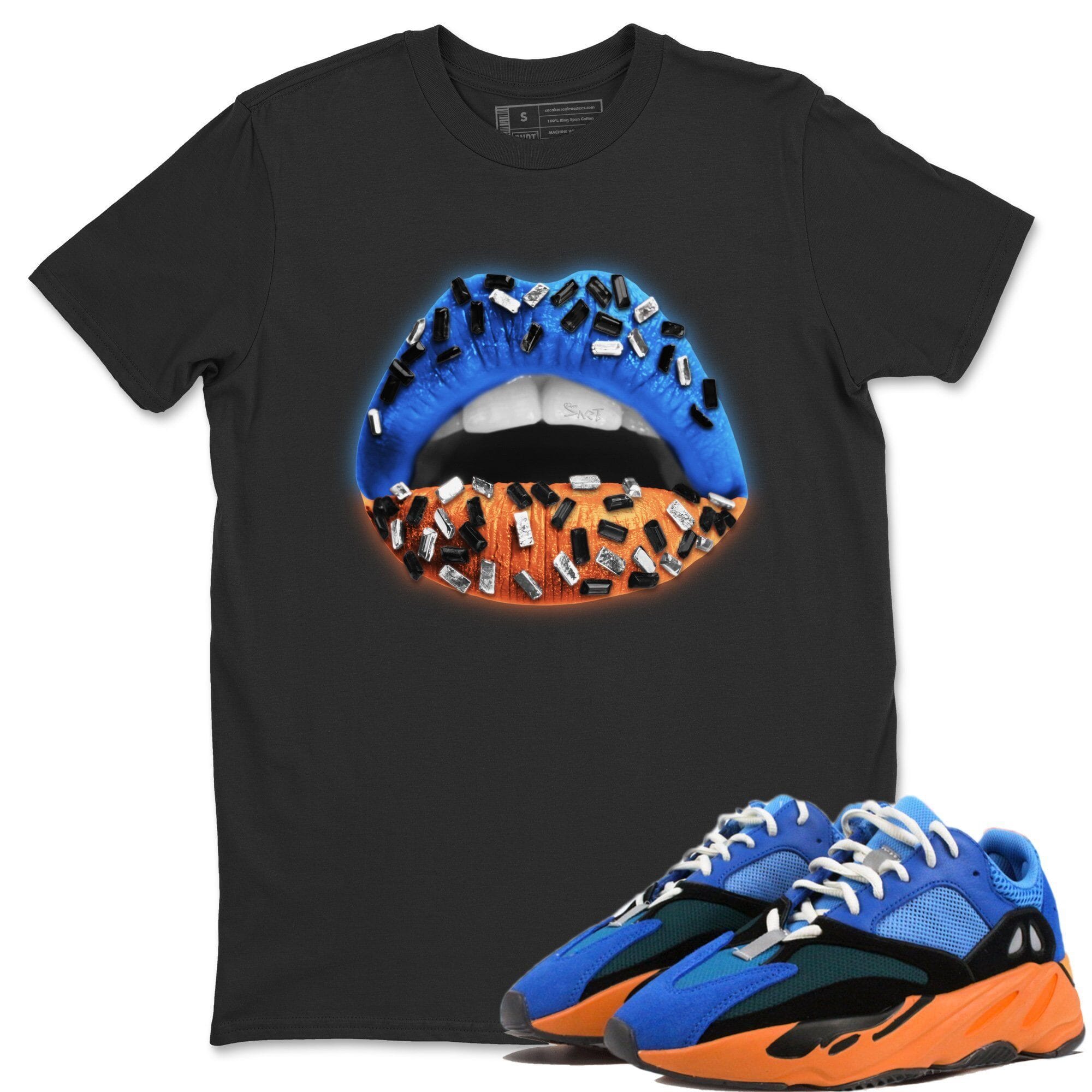 Yeezy 700 Bright Blue Shirt To Match Jordans Lips Jewel Sneaker Tees Yeezy 700 Bright Blue Drip Gear Zone Sneaker Matching Clothing Unisex Shirts