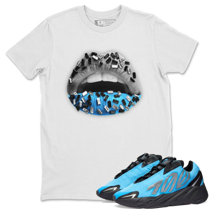 Yeezy 700 Bright Cyan Shirt To Match Jordans Lips Jewel Sneaker Tees Yeezy 700 Bright Cyan Drip Gear Zone Sneaker Matching Clothing Unisex Shirts