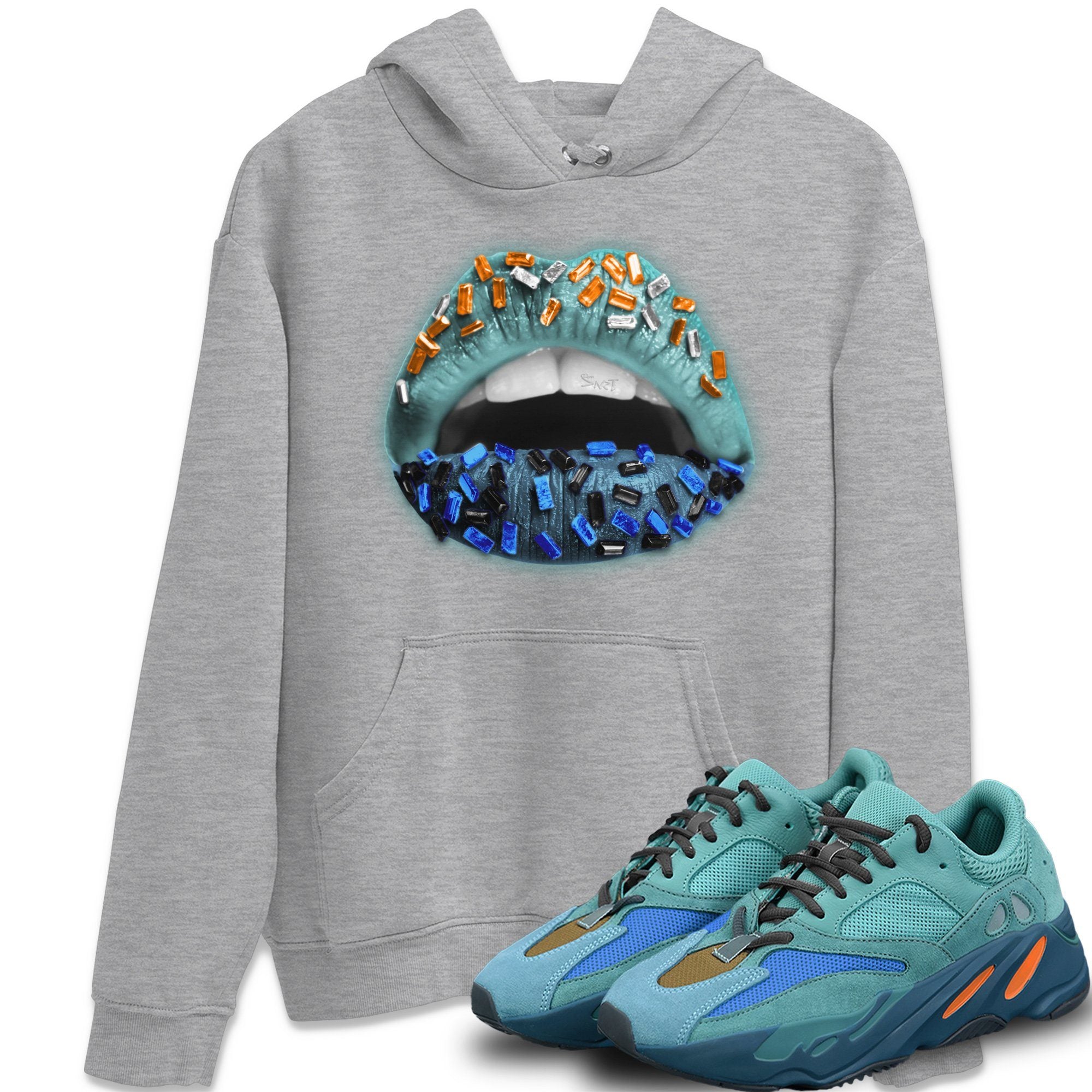 Yeezy 700 Faded Azure Shirt To Match Jordans Lips Jewel Sneaker Tees Yeezy 700 Faded Azure Drip Gear Zone Sneaker Matching Clothing Unisex Shirts