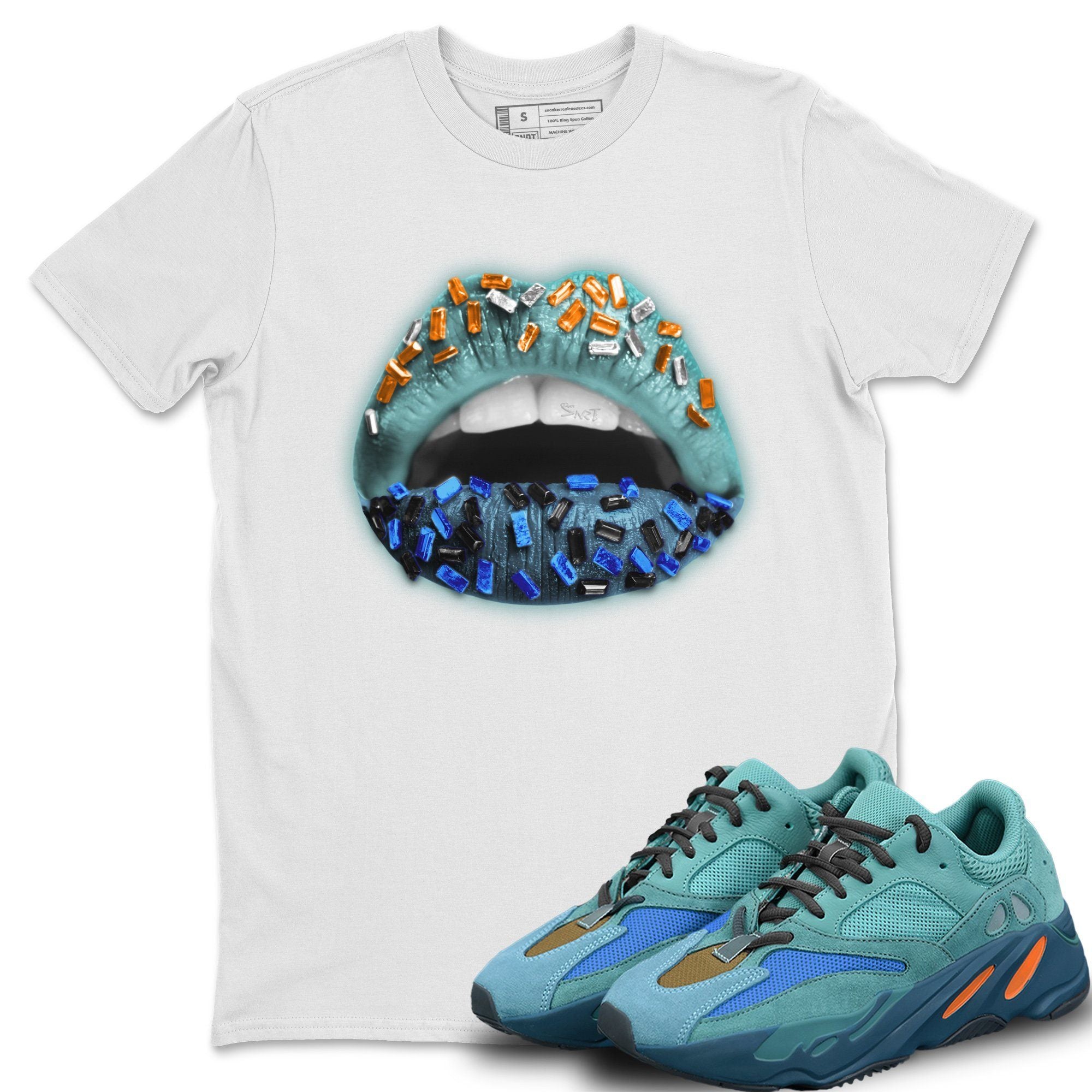 Yeezy 700 Faded Azure Shirt To Match Jordans Lips Jewel Sneaker Tees Yeezy 700 Faded Azure Drip Gear Zone Sneaker Matching Clothing Unisex Shirts