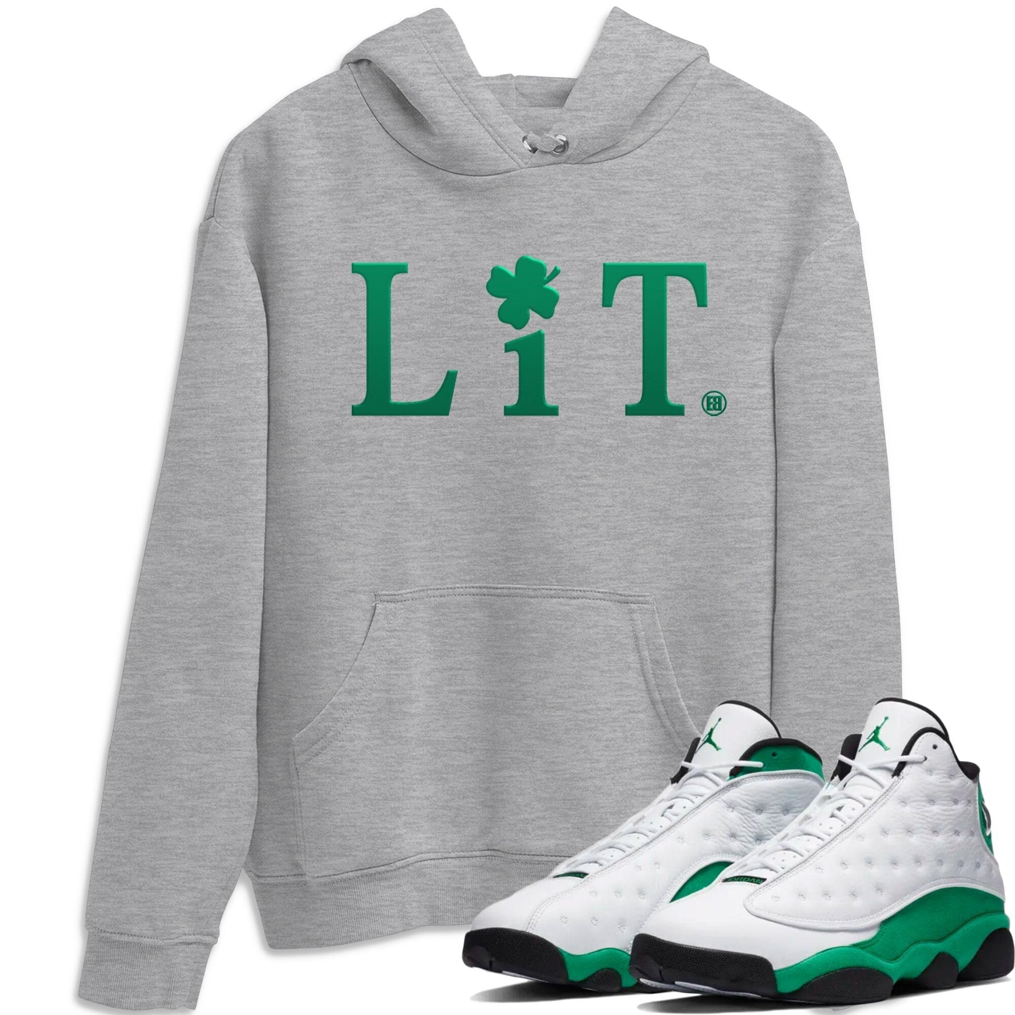 Jordan 13 Lucky Green Shirt To Match Jordans Lit Sneaker Tees Jordan 13 Lucky Green Drip Gear Zone Sneaker Matching Clothing Unisex Shirts