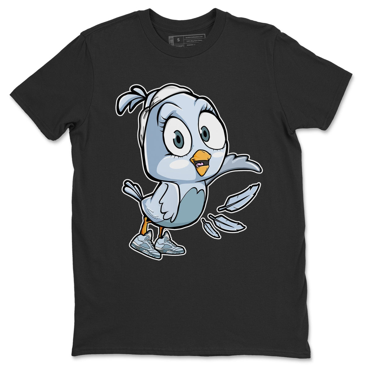 Jordan 5 Blue Bird Shirt To Match Jordans Little Bird Sneaker Tees Jordan 5 Blue Bird Drip Gear Zone Sneaker Matching Clothing Unisex Shirts