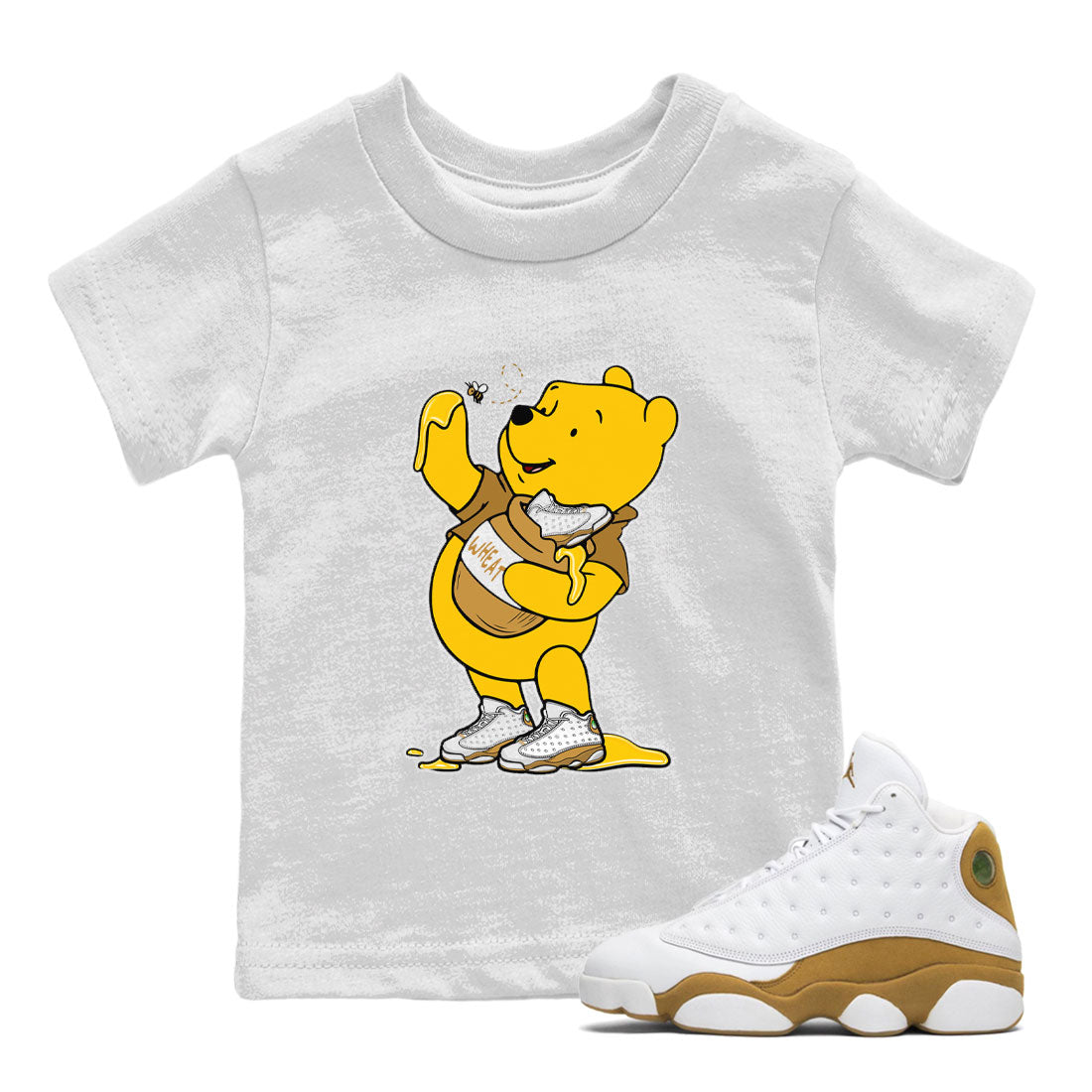 Air Jordan 13 Wheat shirt to match jordans Loot At This Streetwear Sneaker Shirt 13s Wheat Drip Gear Zone Sneaker Matching Clothing Baby Toddler White 1 T-Shirt