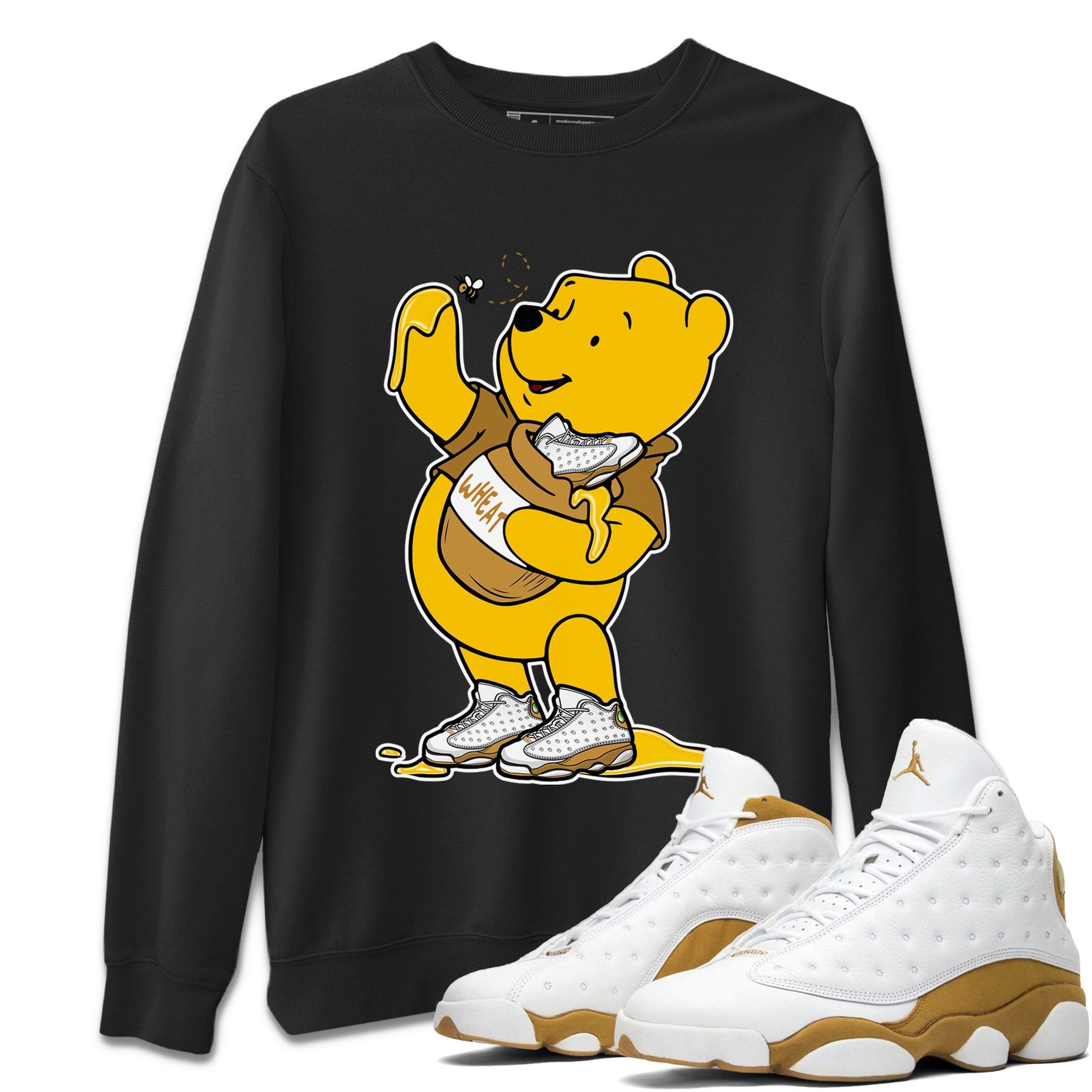 Air Jordan 13 Wheat shirt to match jordans Loot At This Streetwear Sneaker Shirt 13s Wheat Drip Gear Zone Sneaker Matching Clothing Unisex Black 1 T-Shirt