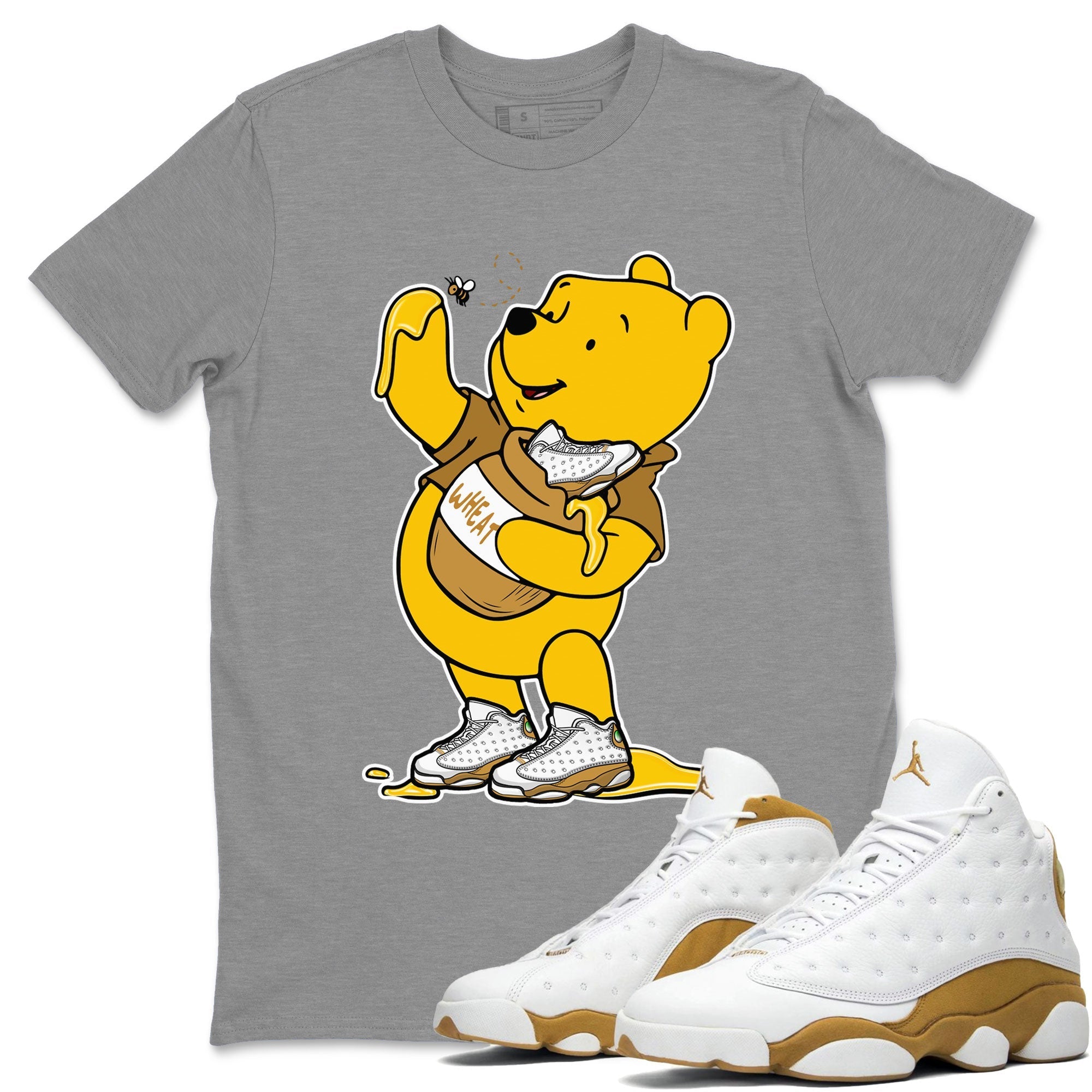 Air Jordan 13 Wheat shirt to match jordans Loot At This Streetwear Sneaker Shirt 13s Wheat Drip Gear Zone Sneaker Matching Clothing Unisex Heather Grey 1 T-Shirt