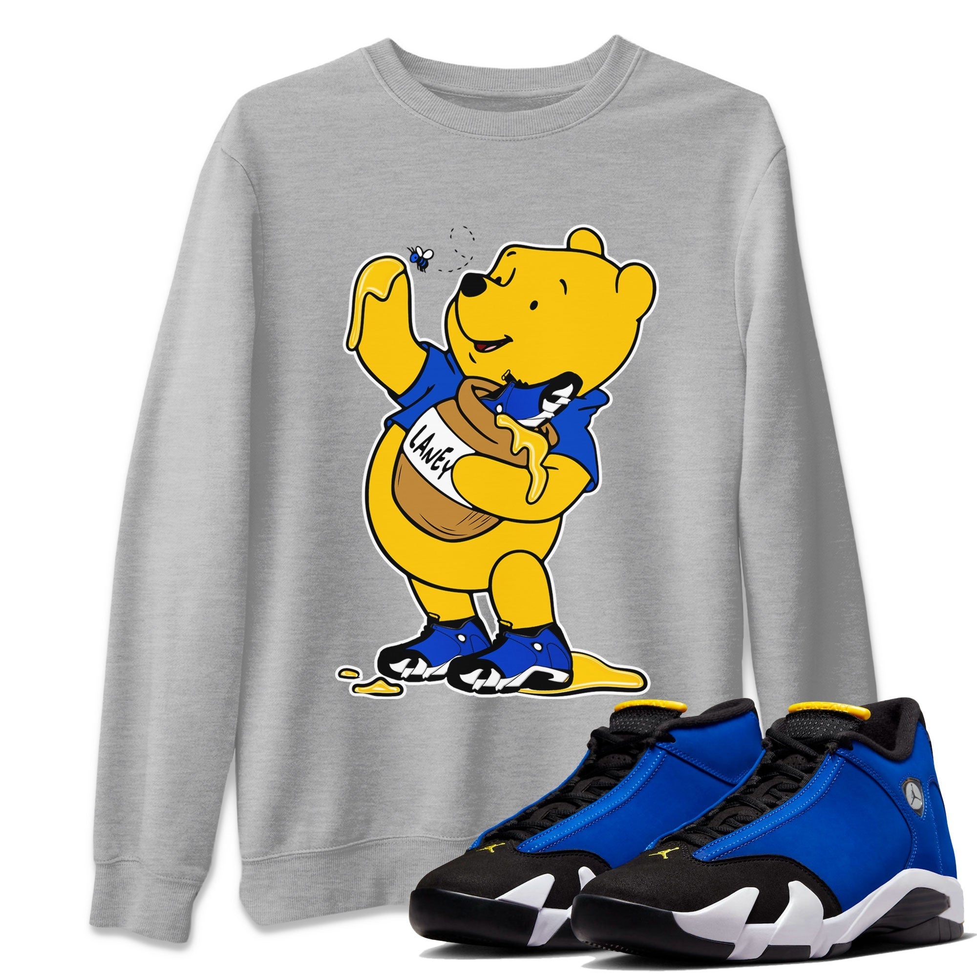 AJ14 Laney shirt to match jordans Loot At This Streetwear Sneaker Shirt Air Jordan 14 Laney Drip Gear Zone Sneaker Matching Clothing Unisex Heather Grey 1 T-Shirt