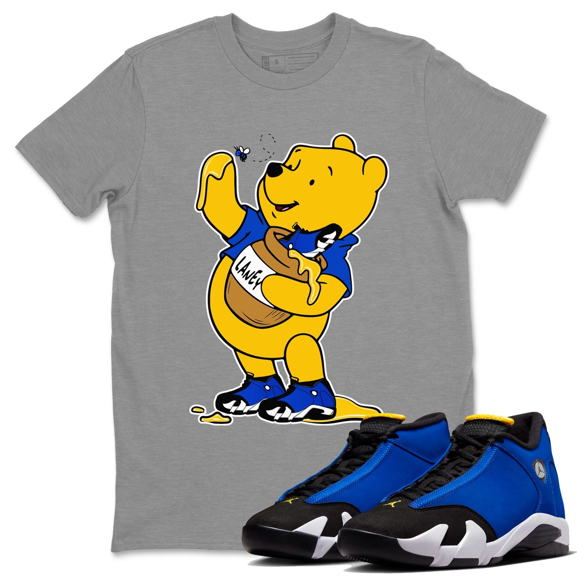 AJ14 Laney shirt to match jordans Loot At This Streetwear Sneaker Shirt Air Jordan 14 Laney Drip Gear Zone Sneaker Matching Clothing Unisex Heather Grey 1 T-Shirt